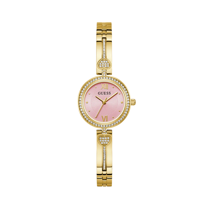 Guess Women Gold Tone Analog Watch GW0655L5 - Gold Pink