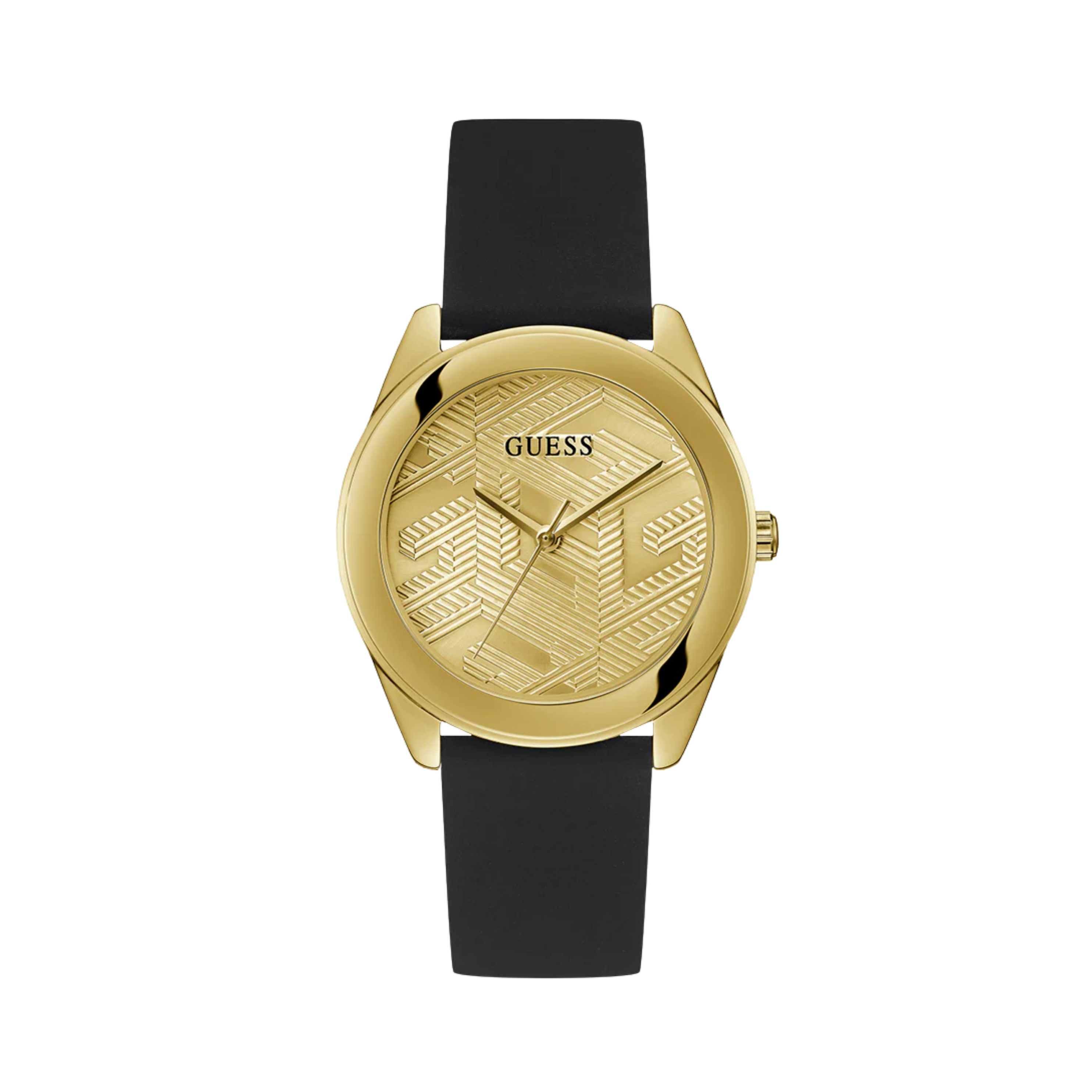 Guess Women Black Gold Tone Analog Watch - Black Gold