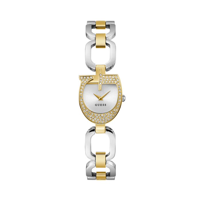 Guess Women Two Tone Gold Tone Analog Watch GW0683L6 - Silver Gold