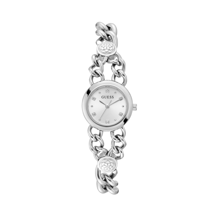 Guess Women Silver Tone Analog Watch GW0758L1 - Silver