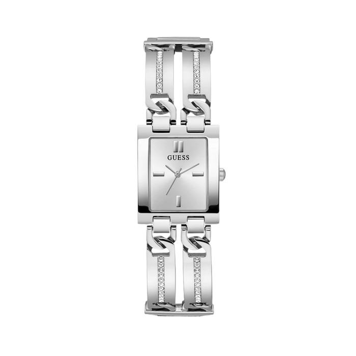 Guess Women Silver Tone Analog Watch GW0668L1 - Silver