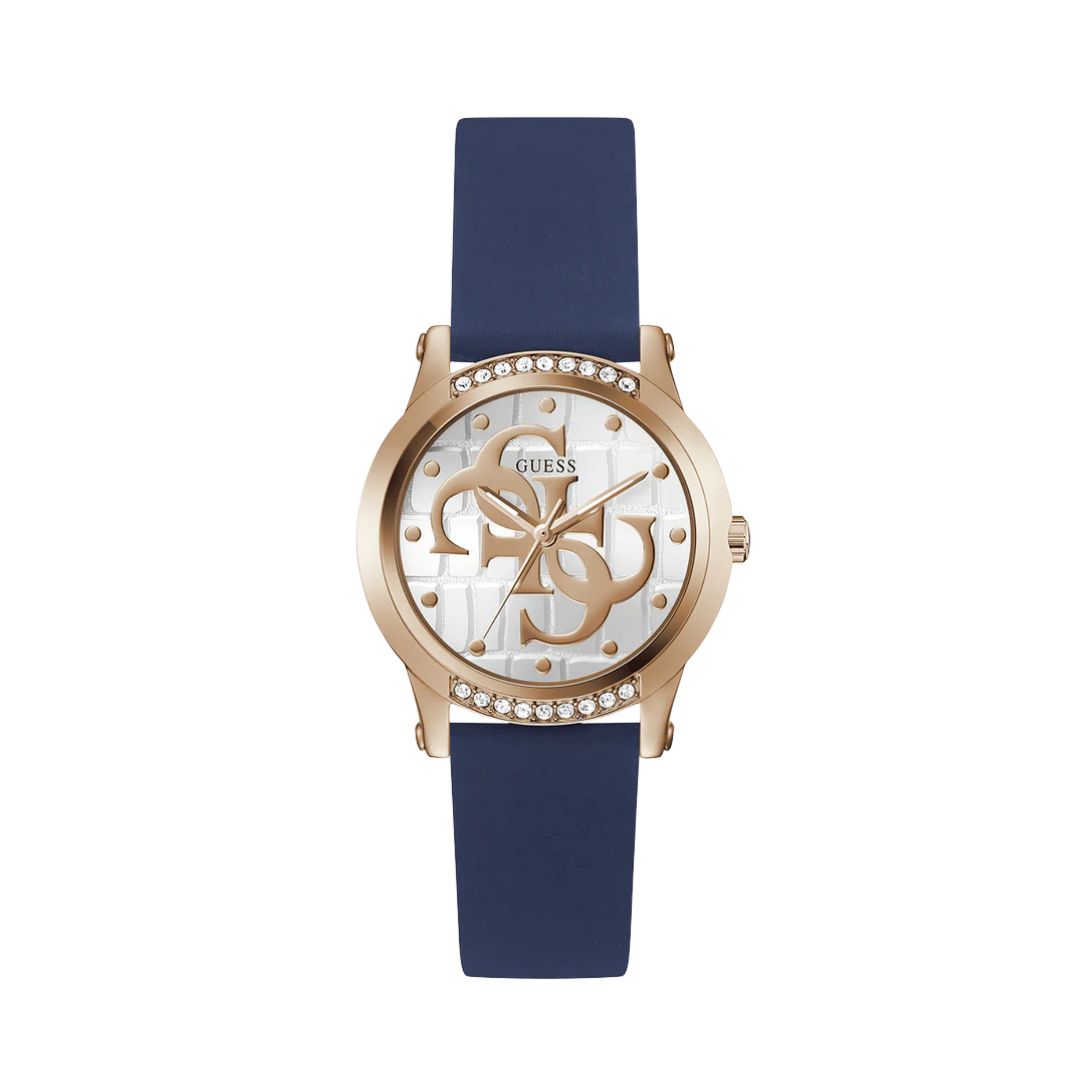 Guess Women Blue Rose Gold Tone Analog Watch GW0860L2 - Blue Rose Gold