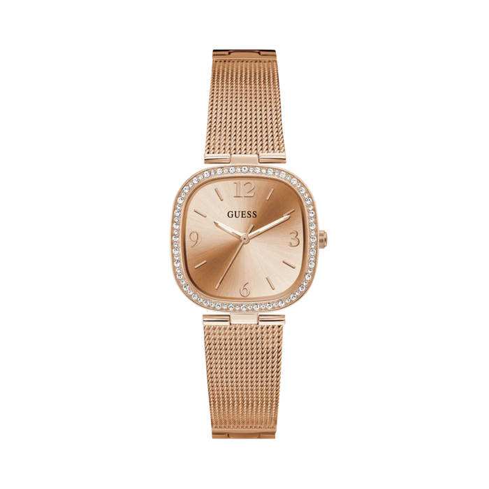 Guess Women Rose Gold Tone Mesh Analog Watch GW0354L3 - Rose Gold