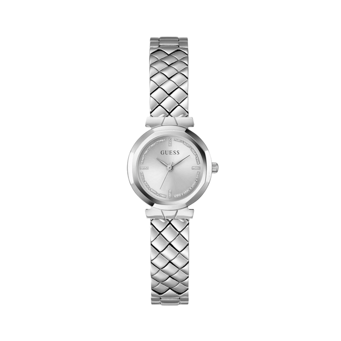 Guess Women Silver Tone Analog Watch GW0839L4 - Silver