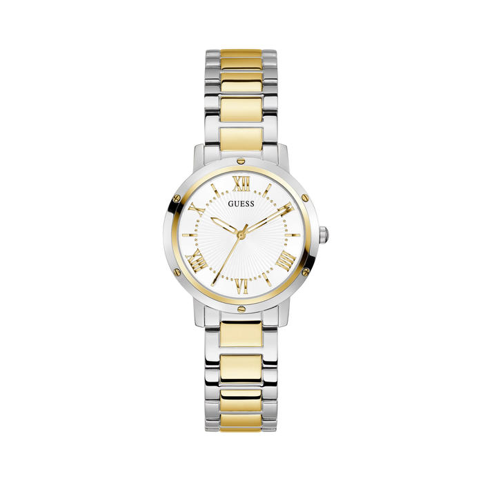 Guess Women Two Tone Analog Watch GW0404L2 - Silver Gold White