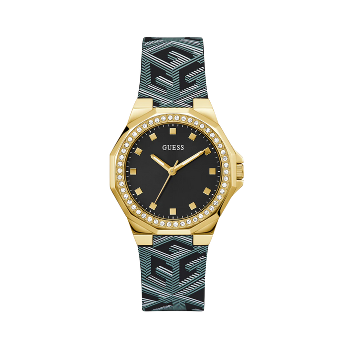 Guess Women Black Gold Tone Analog Watch GW0598L2 - Black Gold