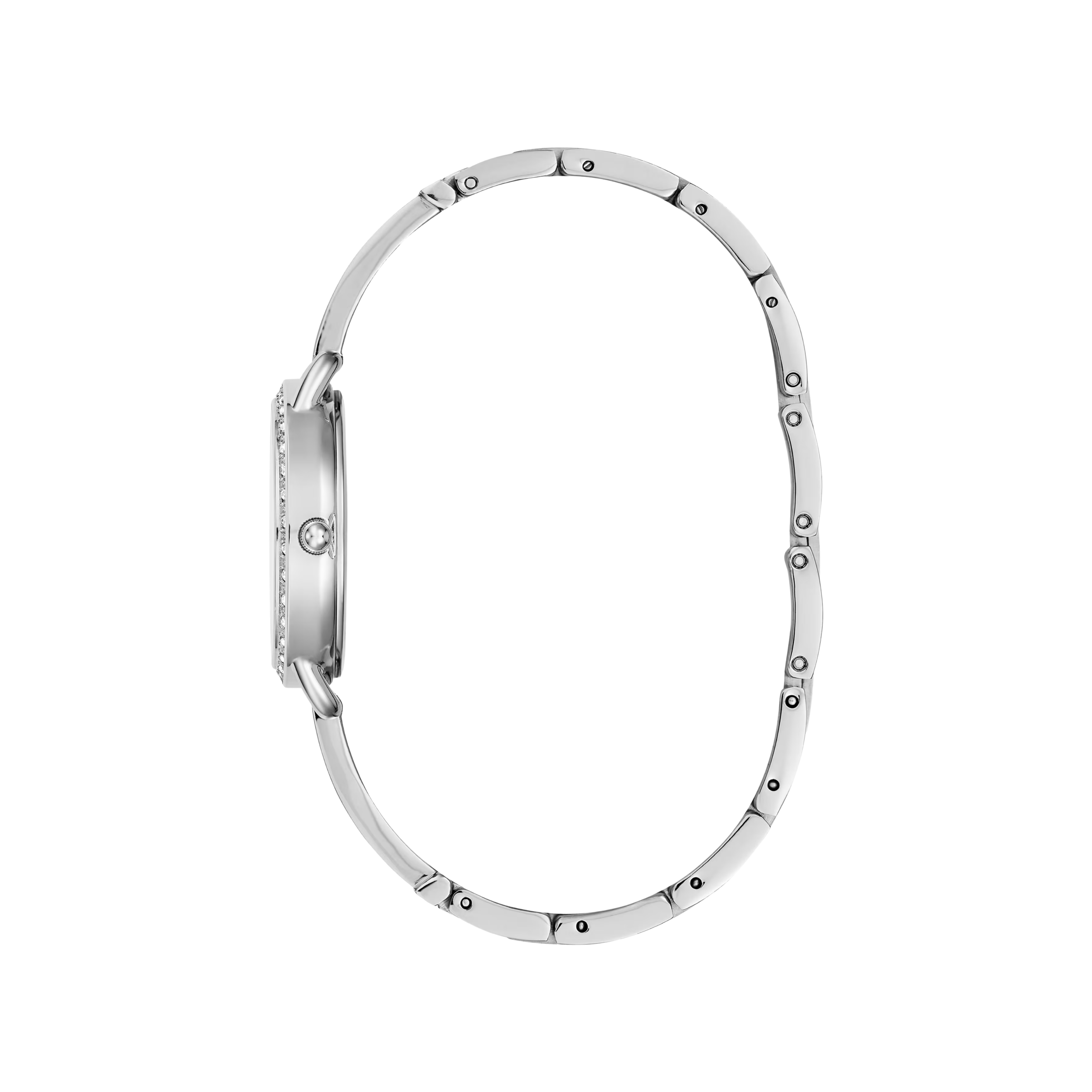 Guess Women Silver Tone Crystal Analog Watch GW0022L1 - Silver