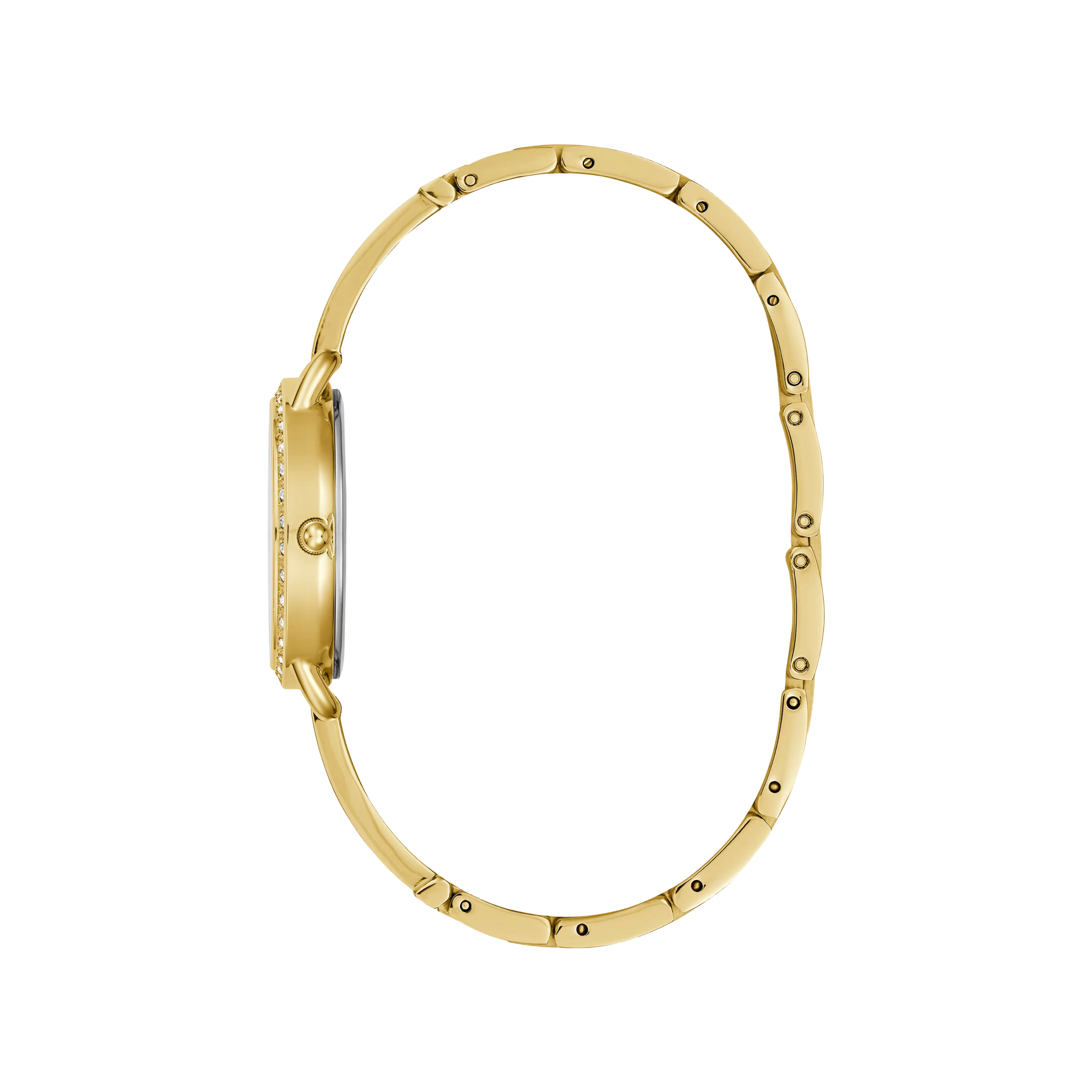 Guess Women Gold Tone Crystal Analog Watch GW0022L2 - Gold