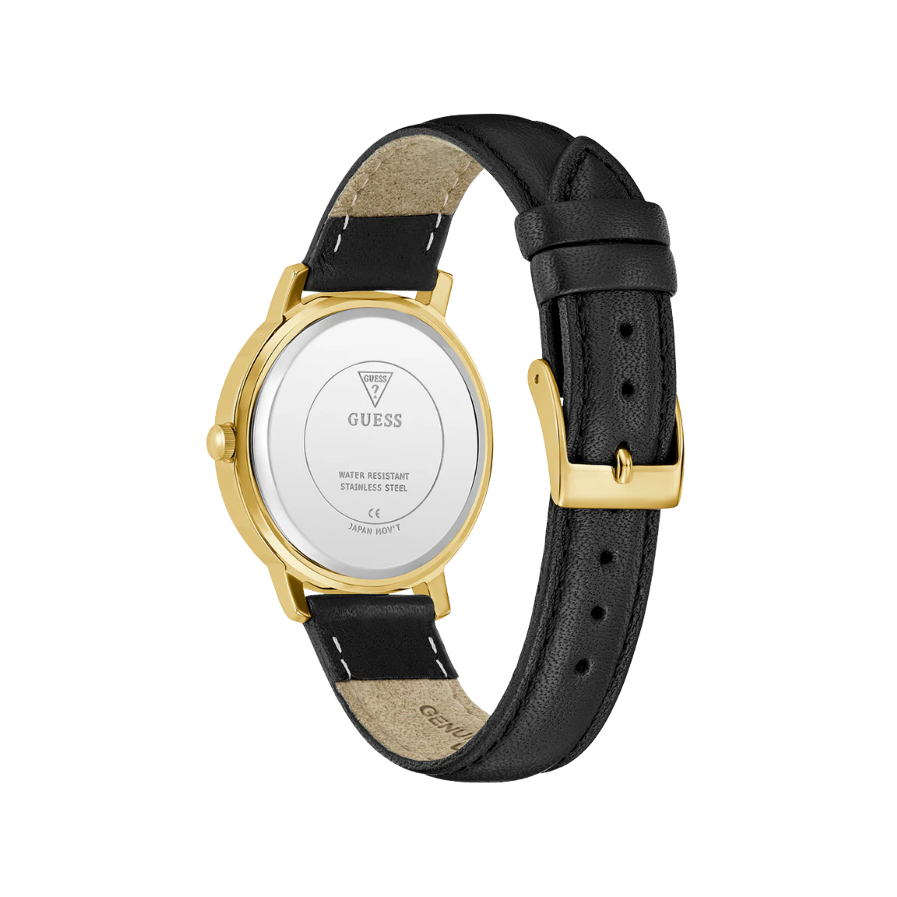 Guess Women Black Gold Tone Analog Watch U1460L2M - Black Gold