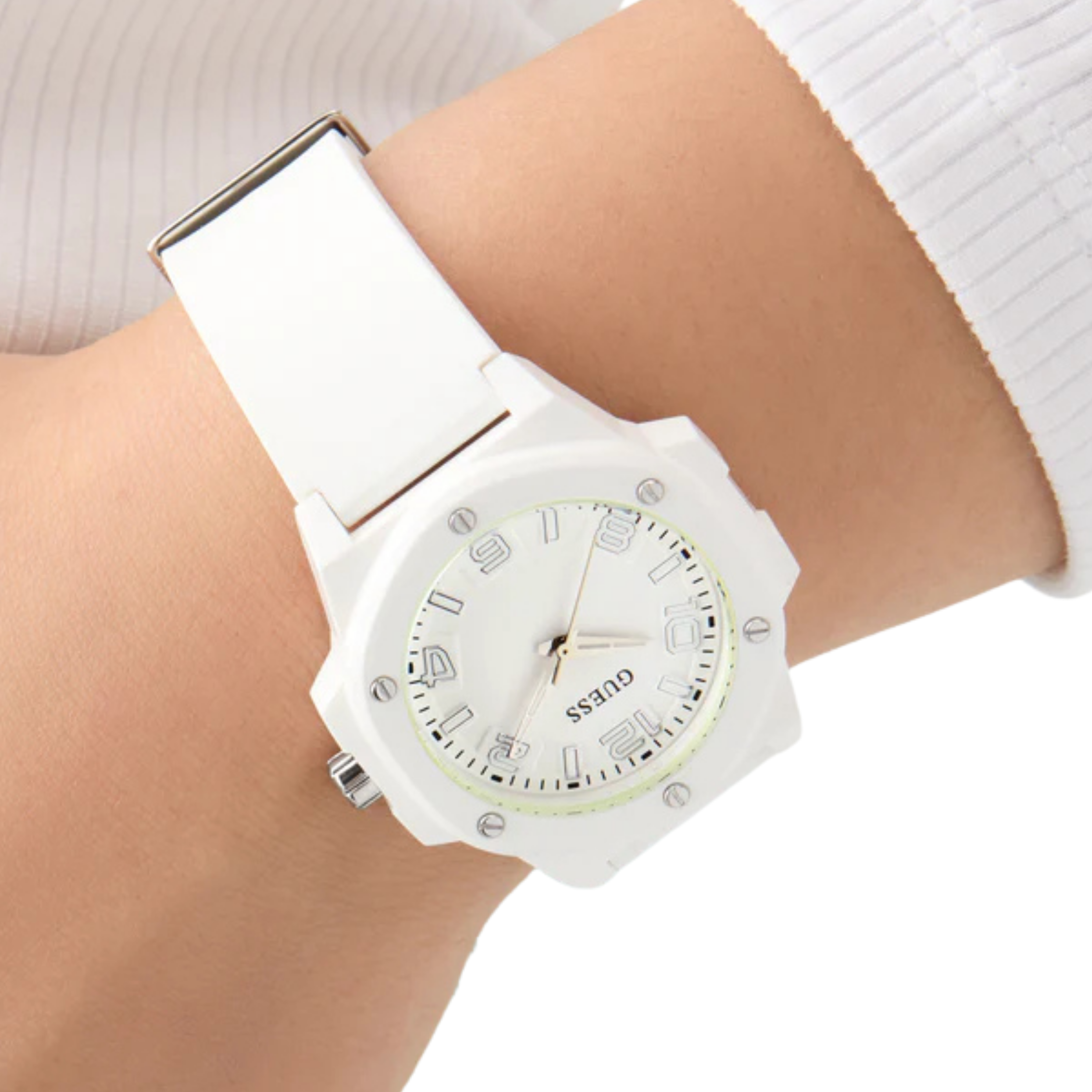 Guess Women White Analog Watch GW0880L3 - White