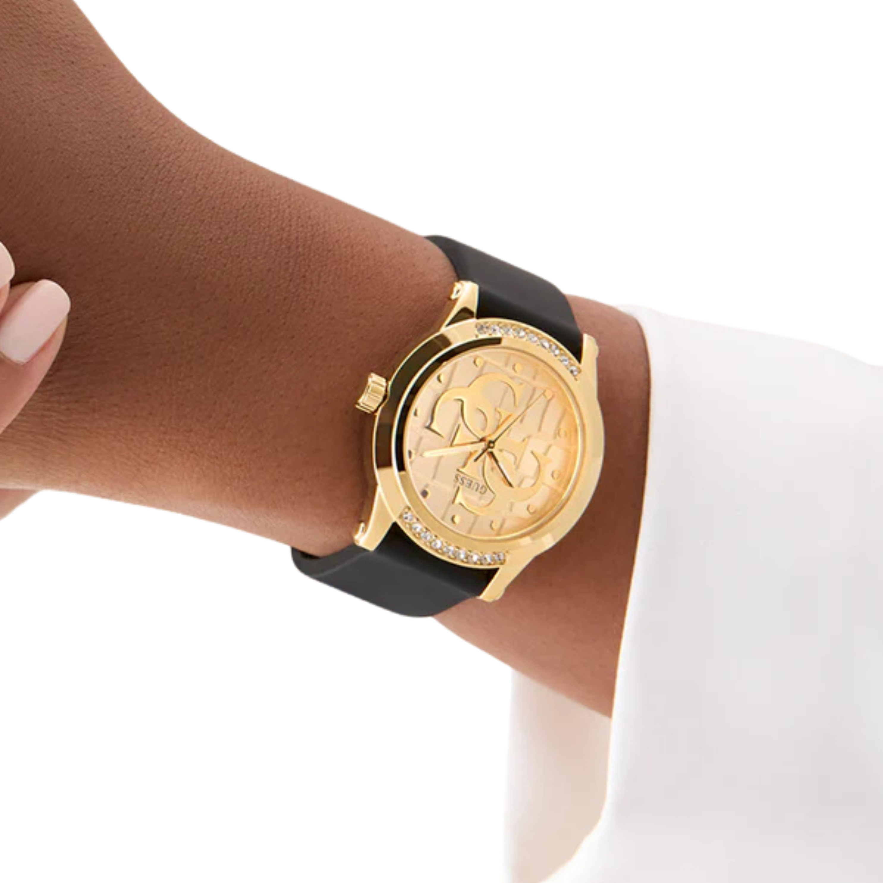 Guess Women Black Gold Tone Analog Watch GW0860L1 - Black Gold