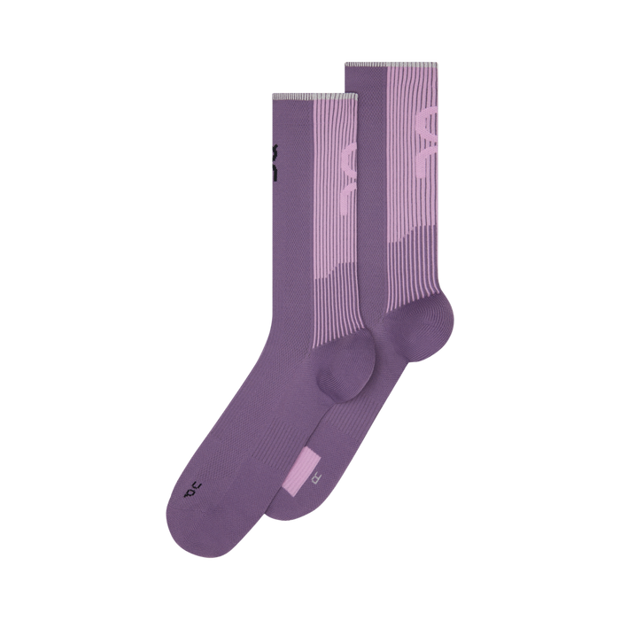 On Performance Run Sock High - Dewberry Sakura