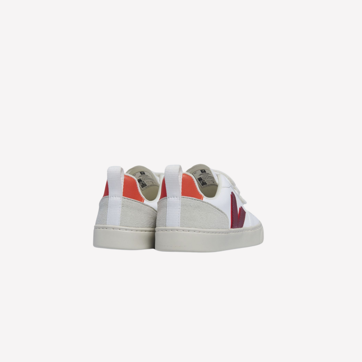 Veja Kids V-10 - White Marsala Orange Fluo