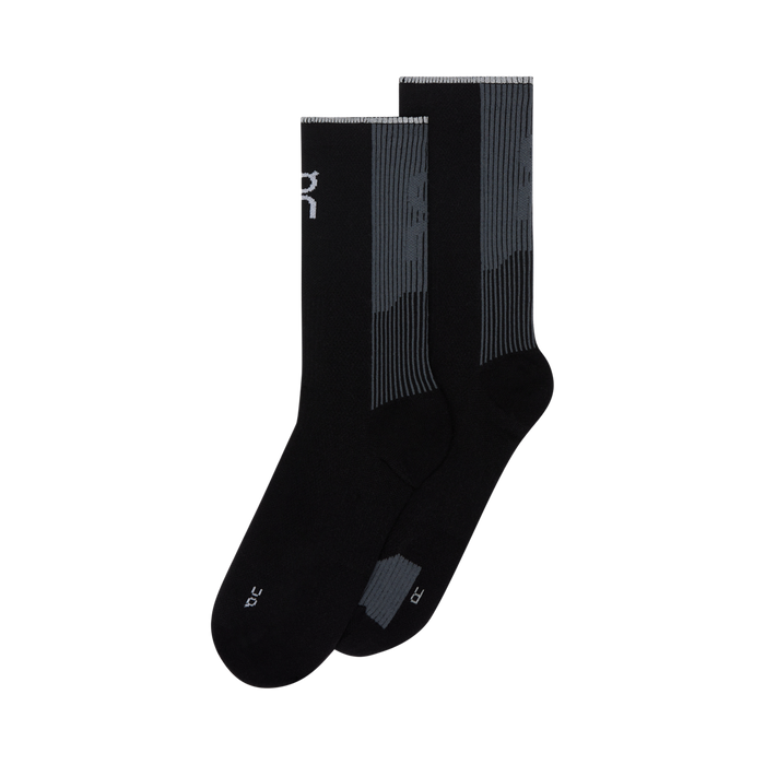 On Performance Run Sock High - Black Eclipse