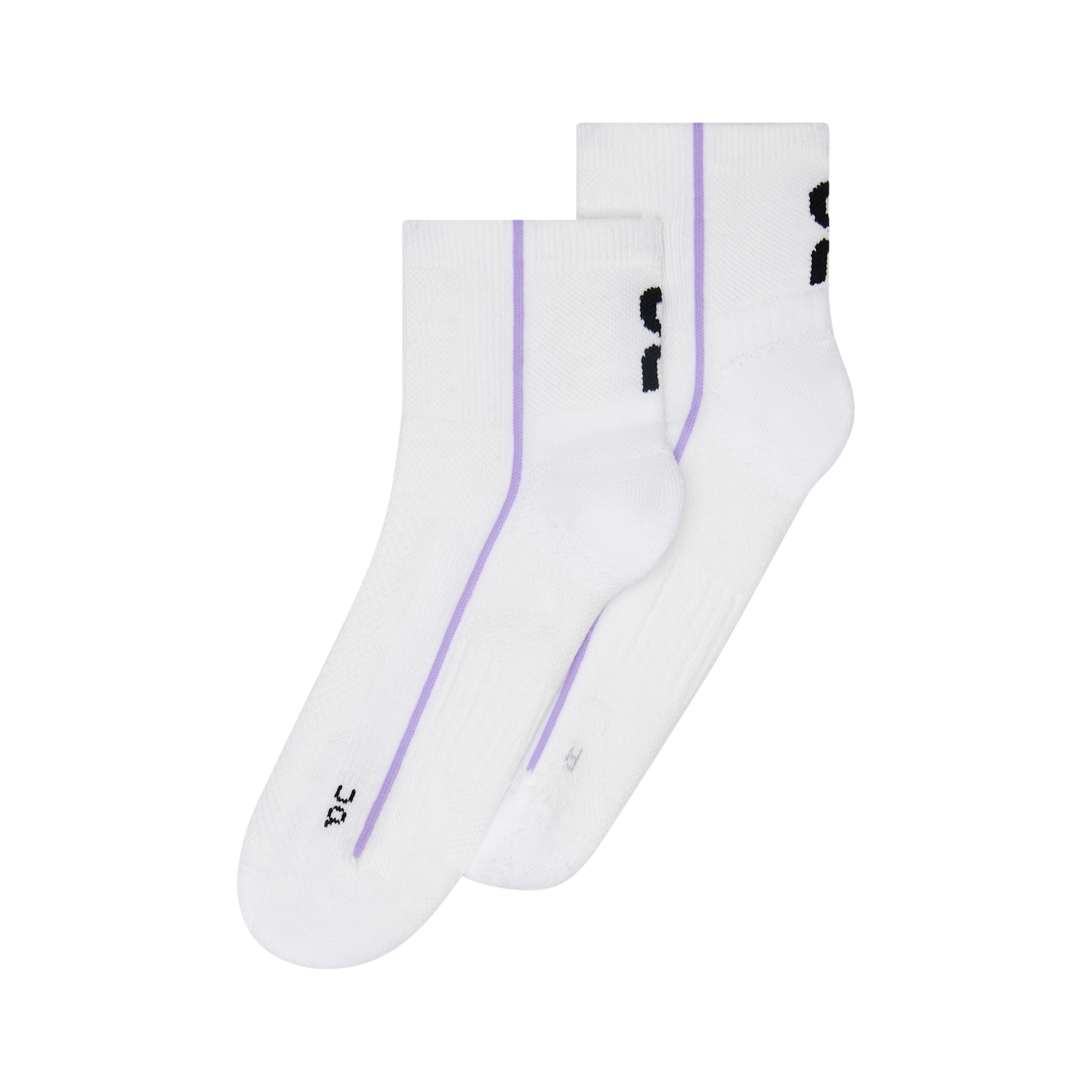 On Court Sock Mid - White Bloom