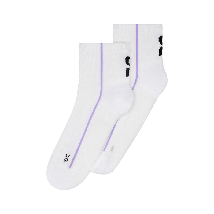 On Court Sock Mid - White Bloom