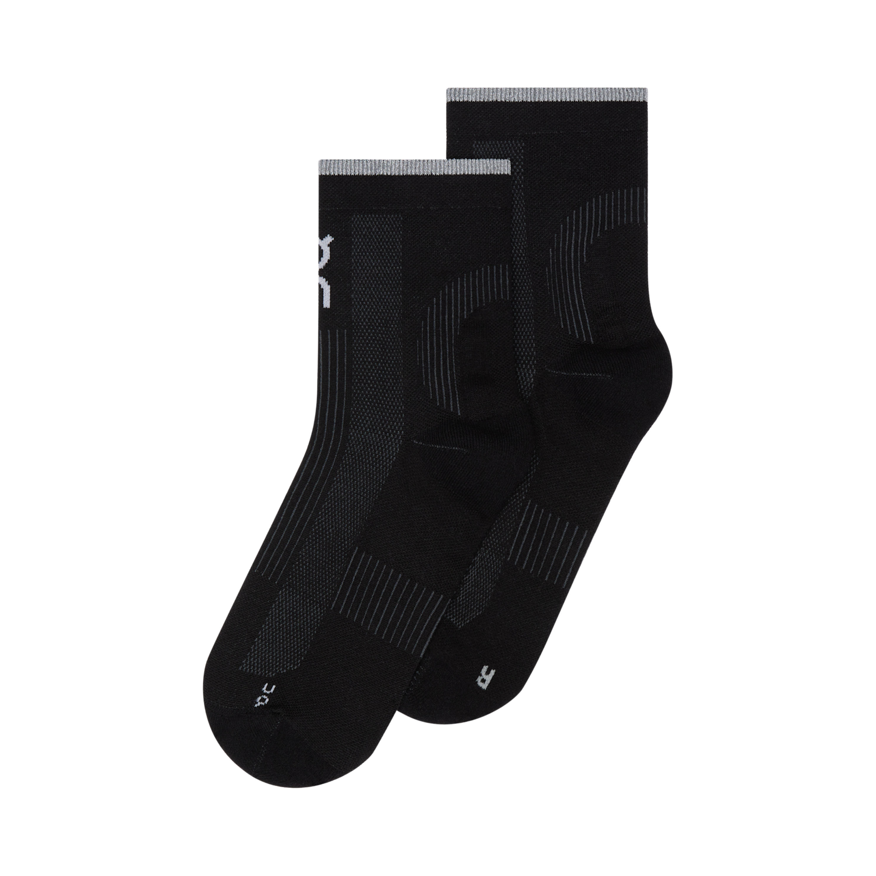 On Performance Run Sock Mid - Black Eclipse