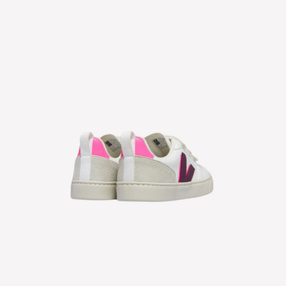 Veja Kids V-10 - White Magenta Sari