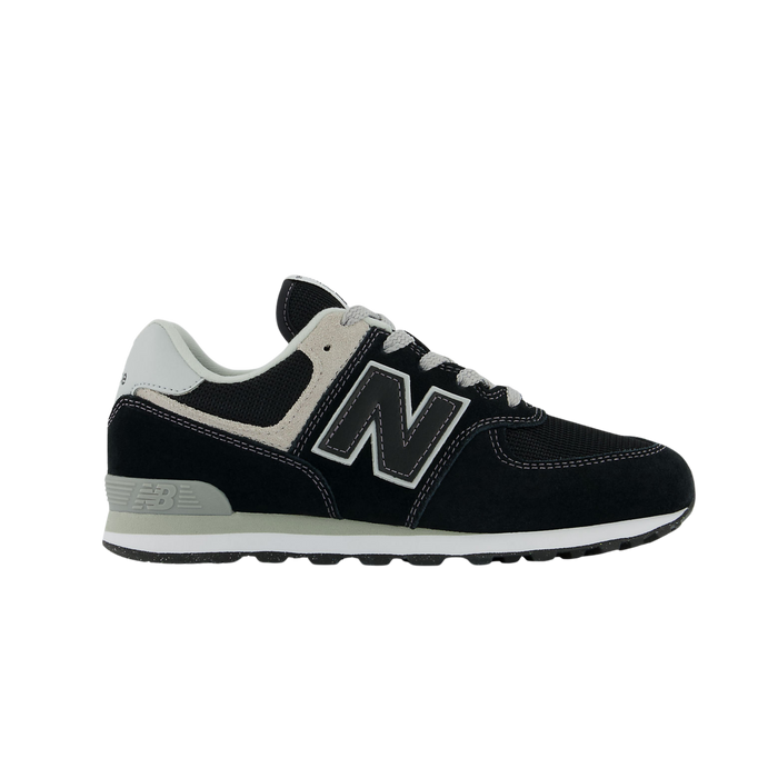 New Balance Big Kids 574 Core - Black Nb White