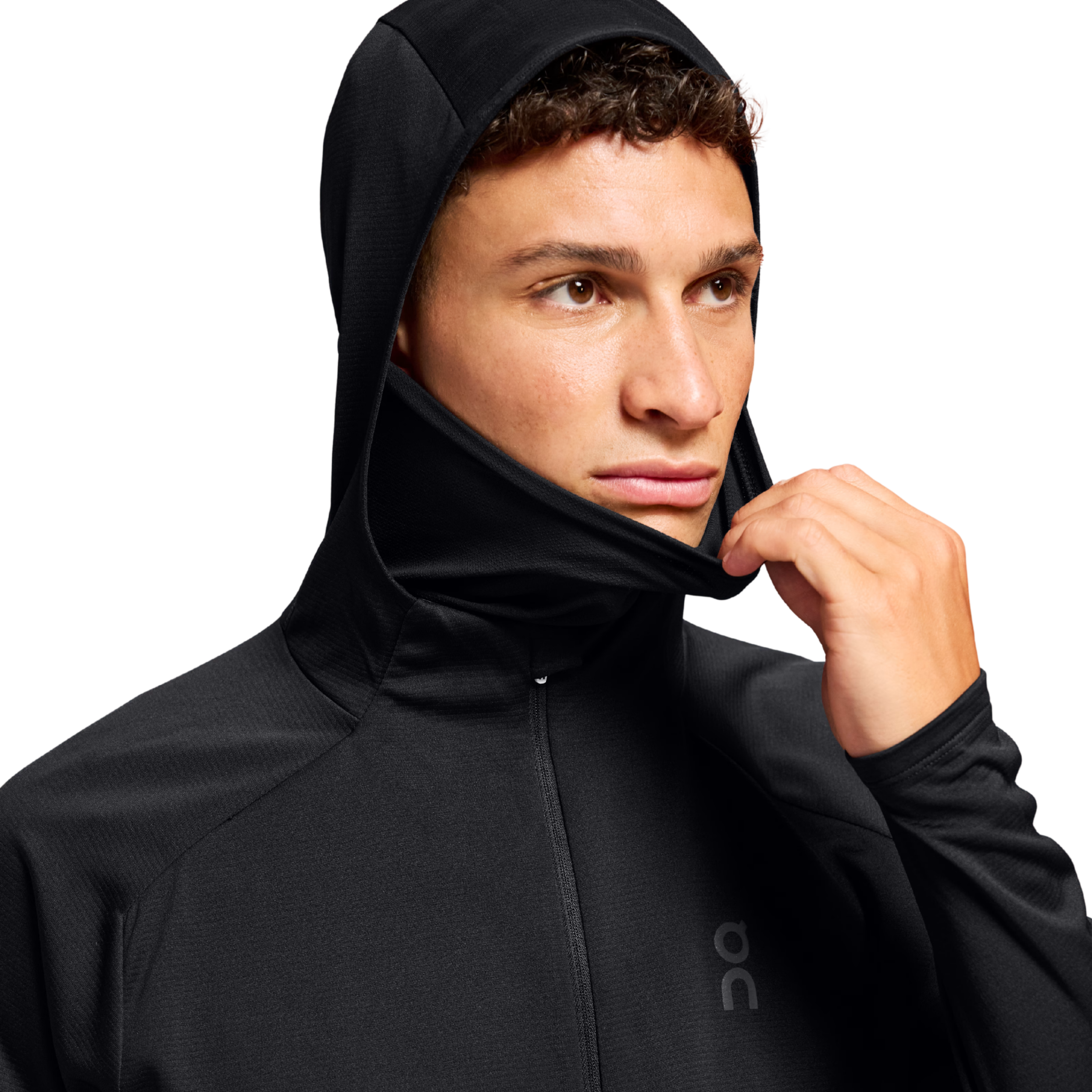 ON Men Climate Zip Hoodie - Black