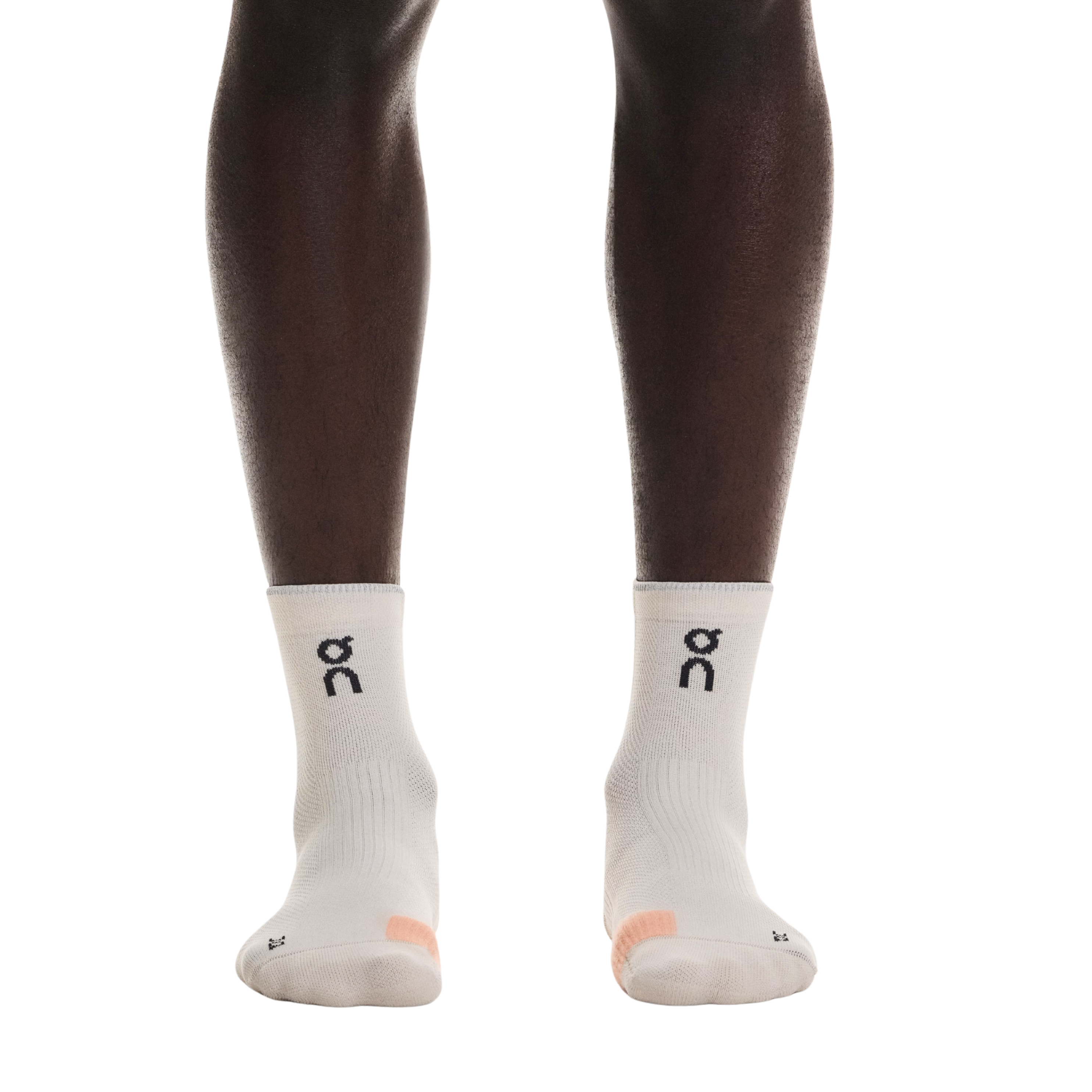 On Performance Run Sock Mid - Pearl Sunstone