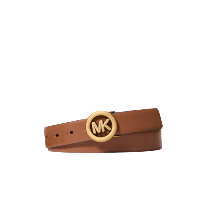 Michael Kors Women Logo Leather Belt - Luggage
