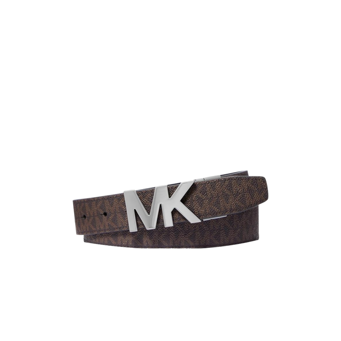Michael Kors Men Reversible Signature Logo Buckle Belt - Brown Black