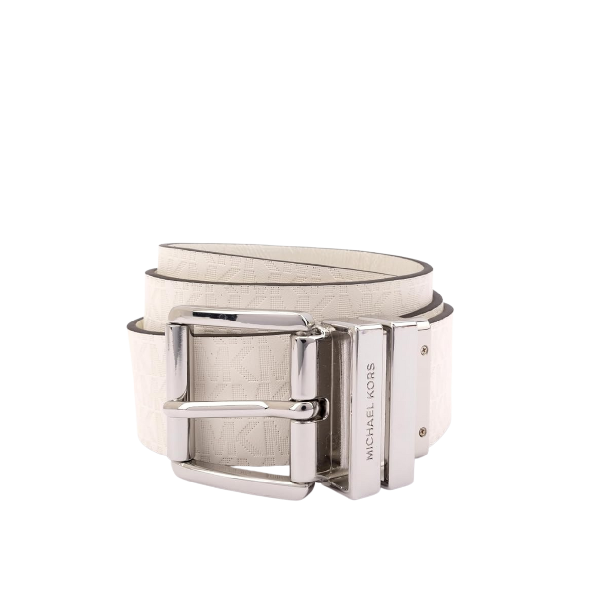 Michael Kors Women 1.5 Inch Leather Reversible Belt - Optic White