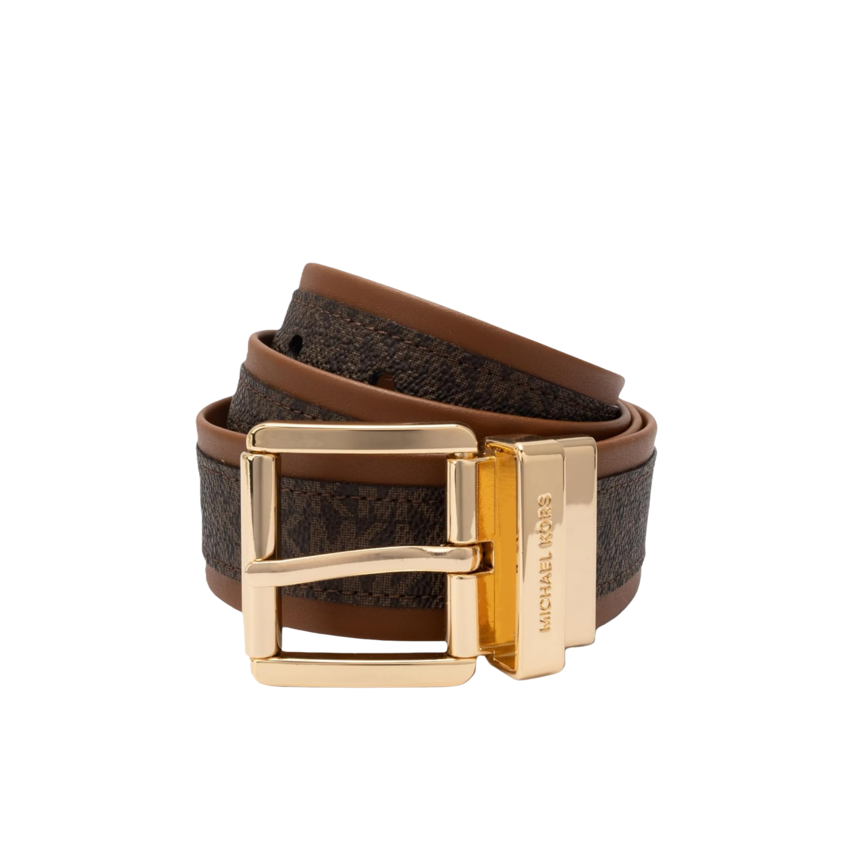 Michael Kors Women 1.5 Inch Reversible Logo Belt - Brown