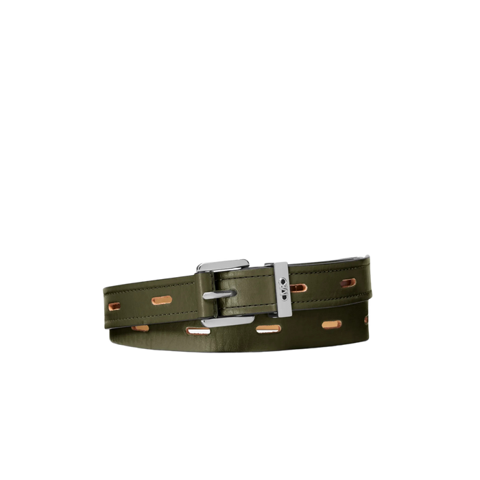 Michael Kors Women Cutout Leather Blend Belt - Ivy