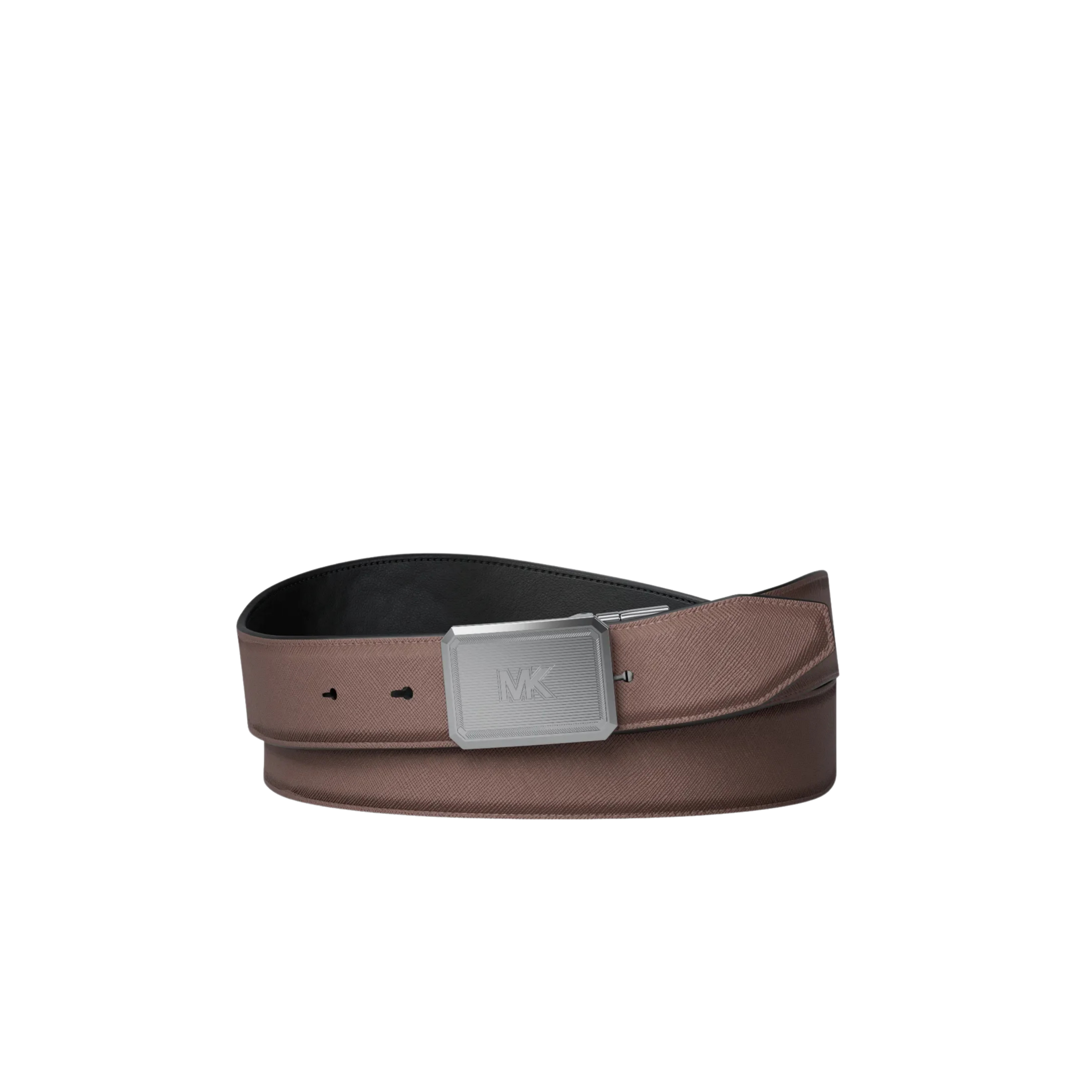 Michael Kors Men Reversible Leather Belt - Mocha Black