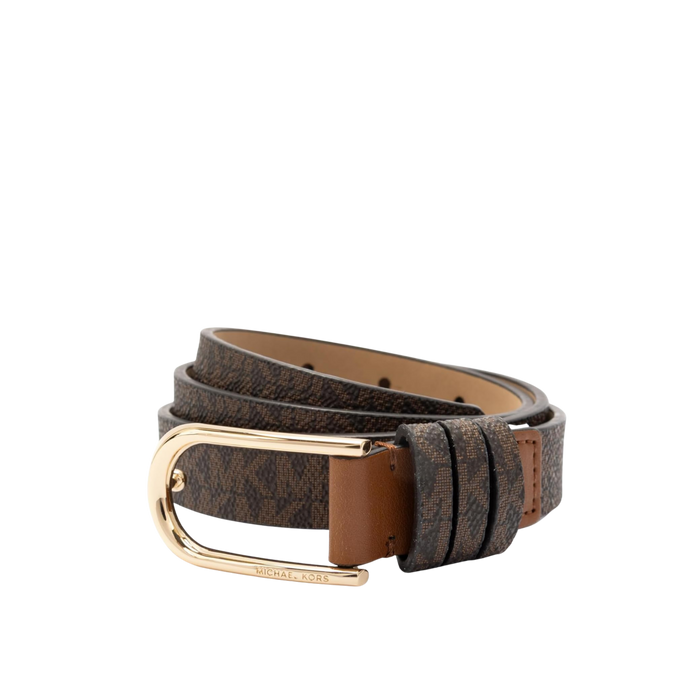 Michael Kors Women 20mm Non Reversible Leather Belt - Brown