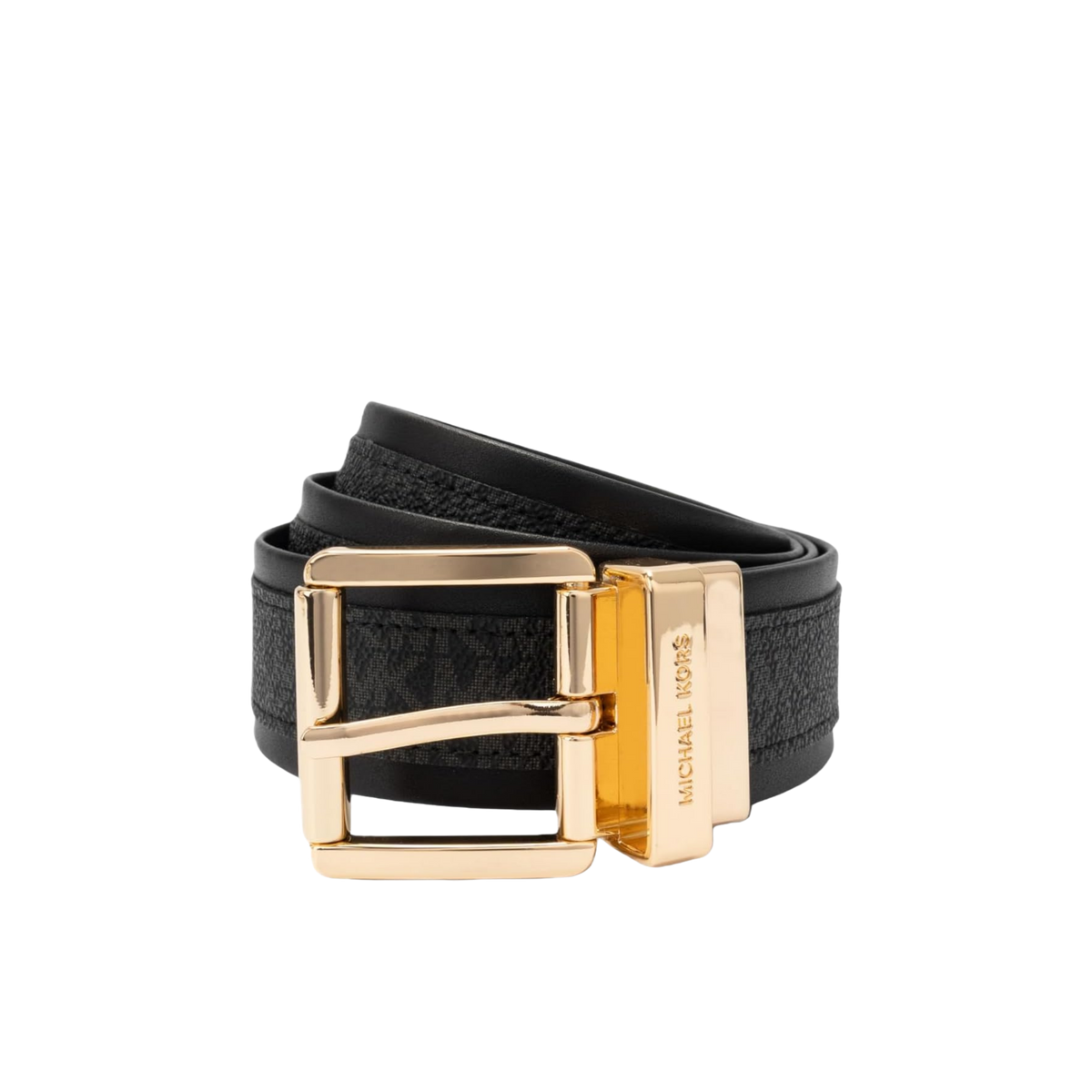 Michael Kors Women 1.5 Inch Reversible Logo Belt - Black