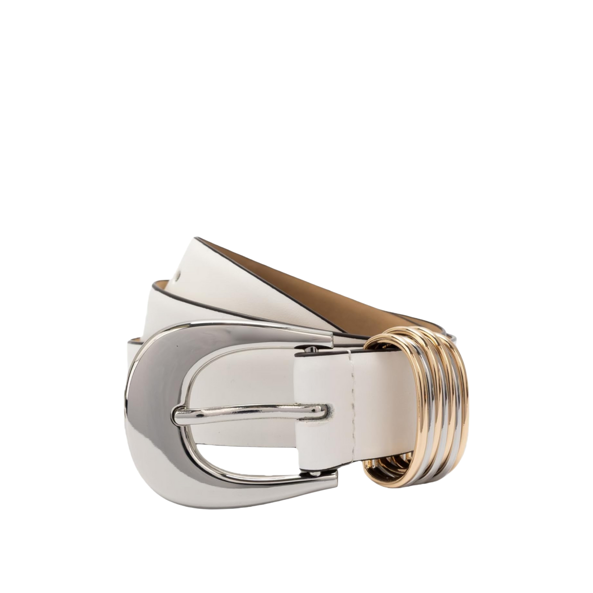 Michael Kors Women 1.2 Inch Belt - Optic White