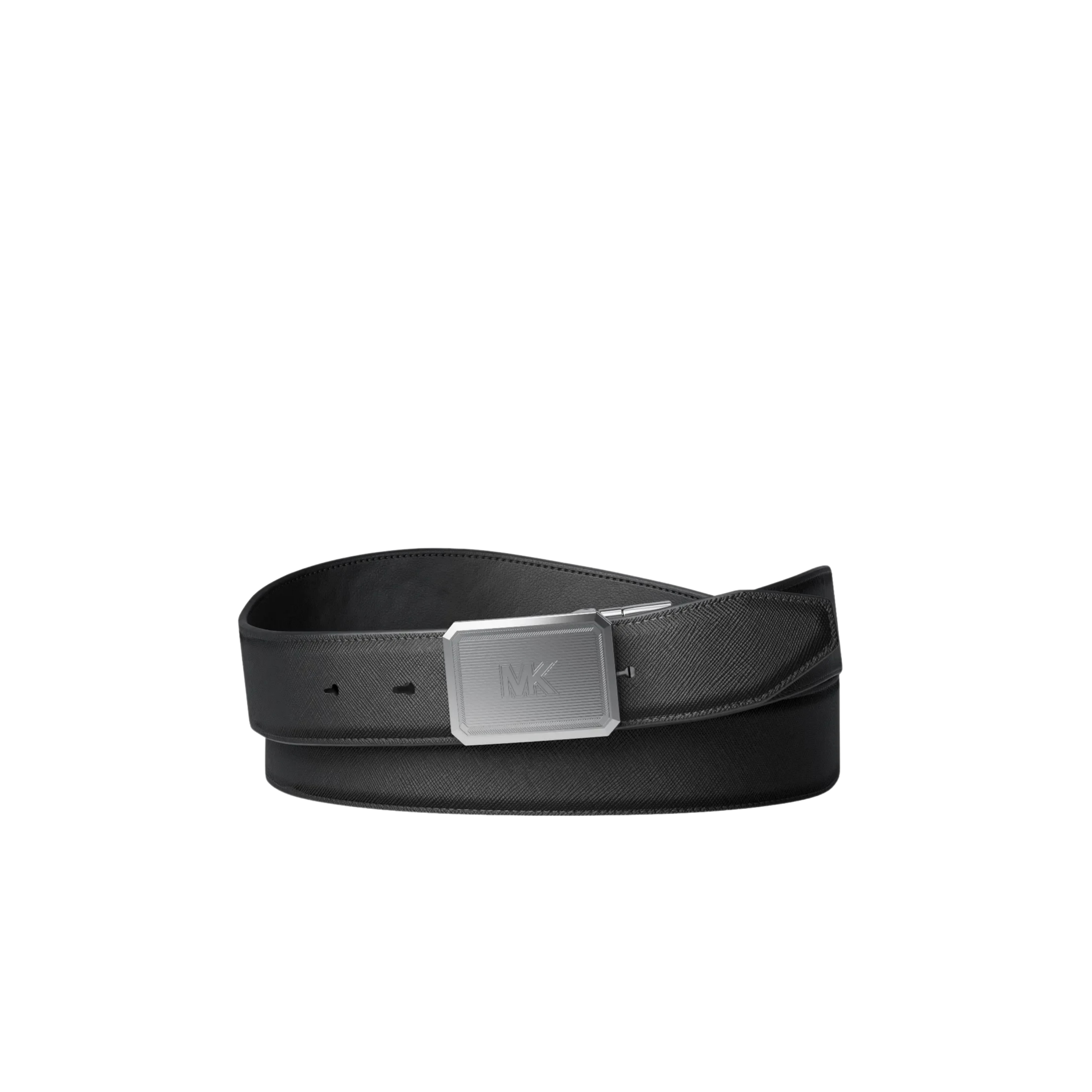 Michael Kors Men Reversible Leather Belt - Black Black