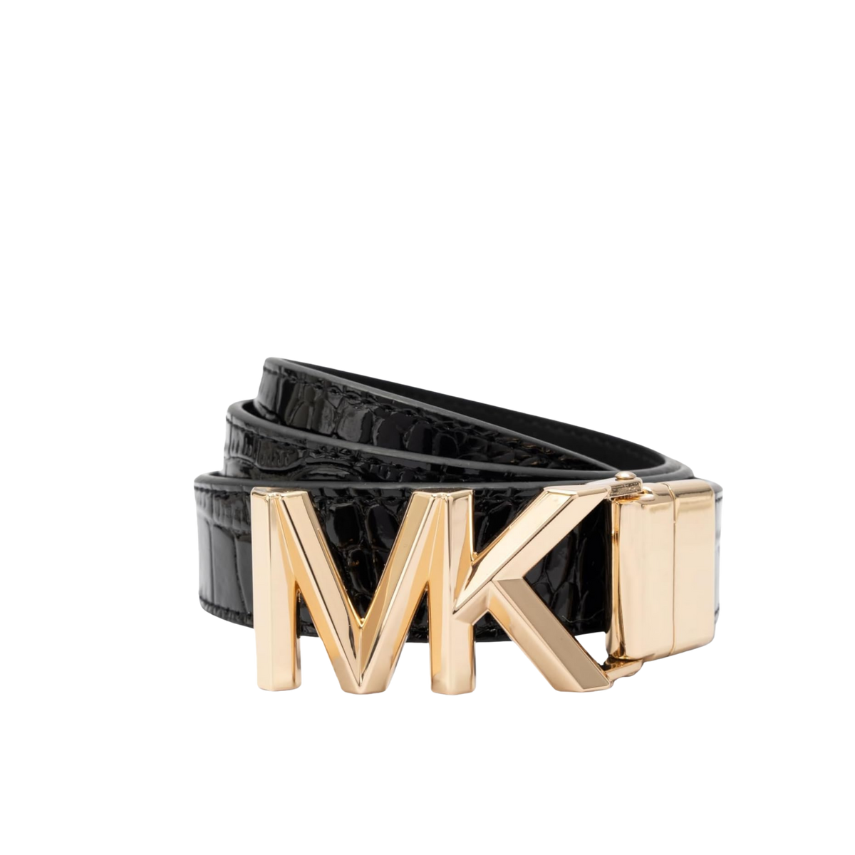 Michael Kors Women 1.1 Inch Logo Reversible Belt - Black