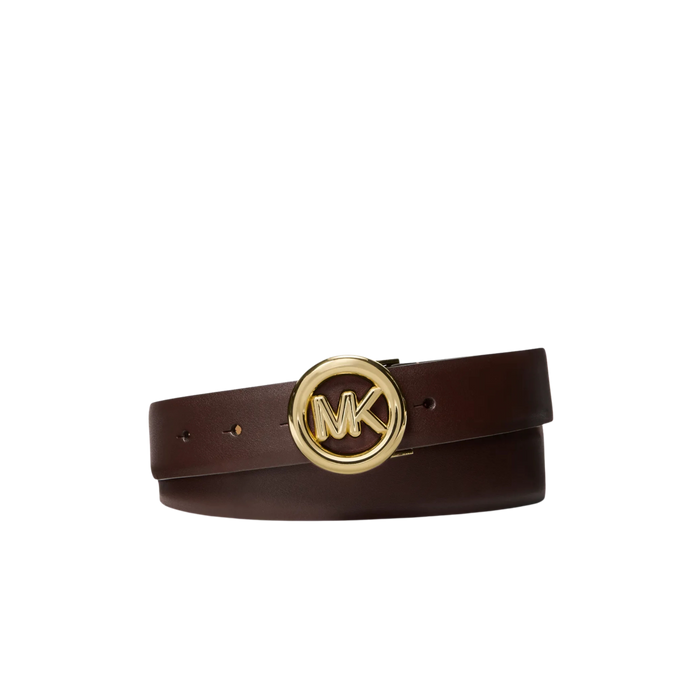 Michael Kors Women Logo Leather Belt - Chocolate