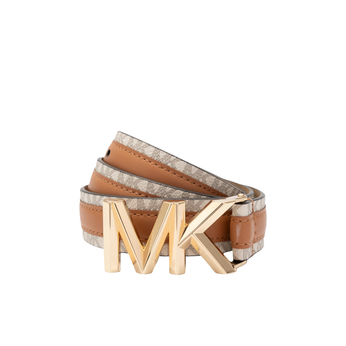 Michael Kors Women 1.1 Inch Logo Leather Belt - Acron