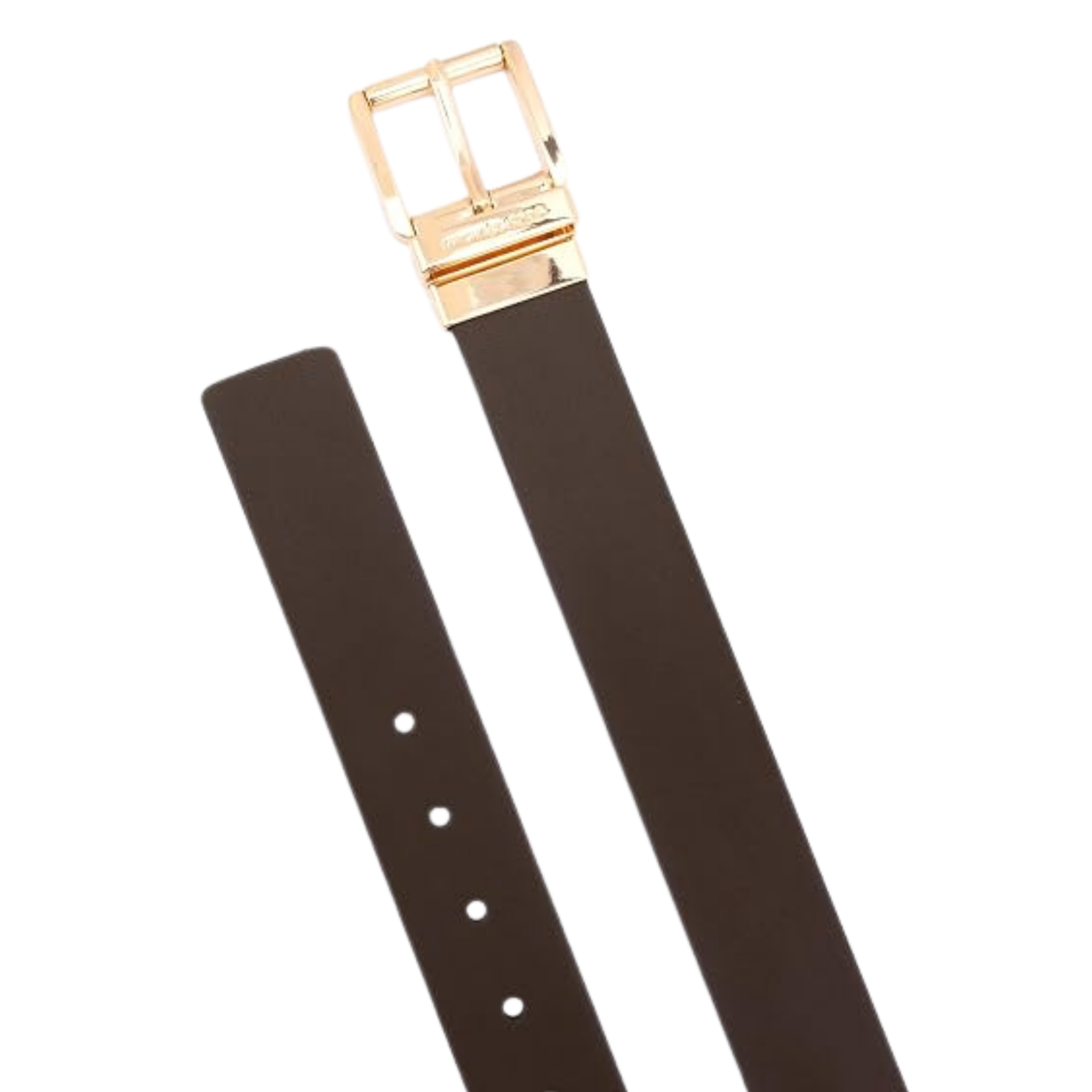 Michael Kors Women 1.5 Inch Leather Reversible Belt - Chocolate Brown