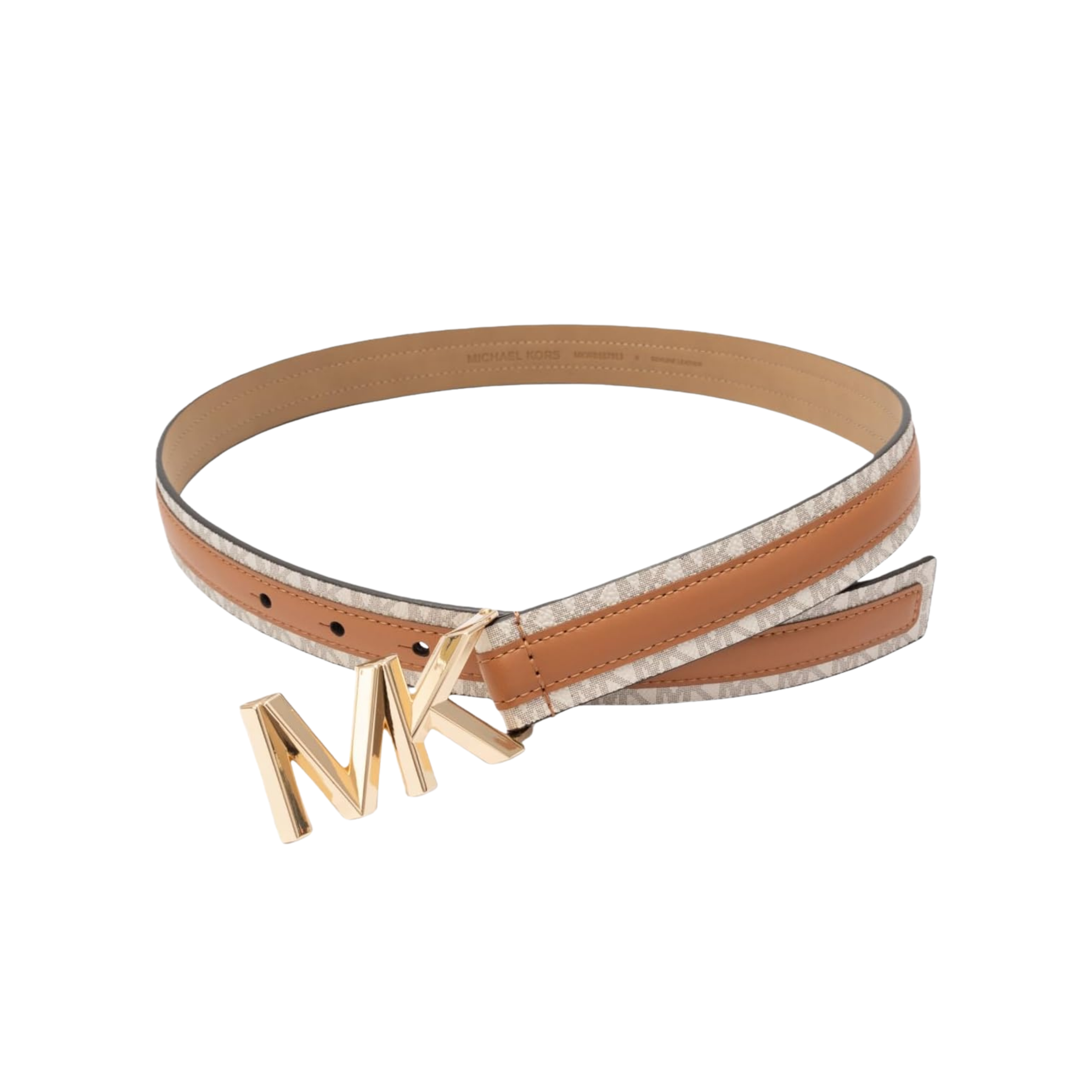 Michael Kors Women 1.1 Inch Logo Leather Belt - Acron