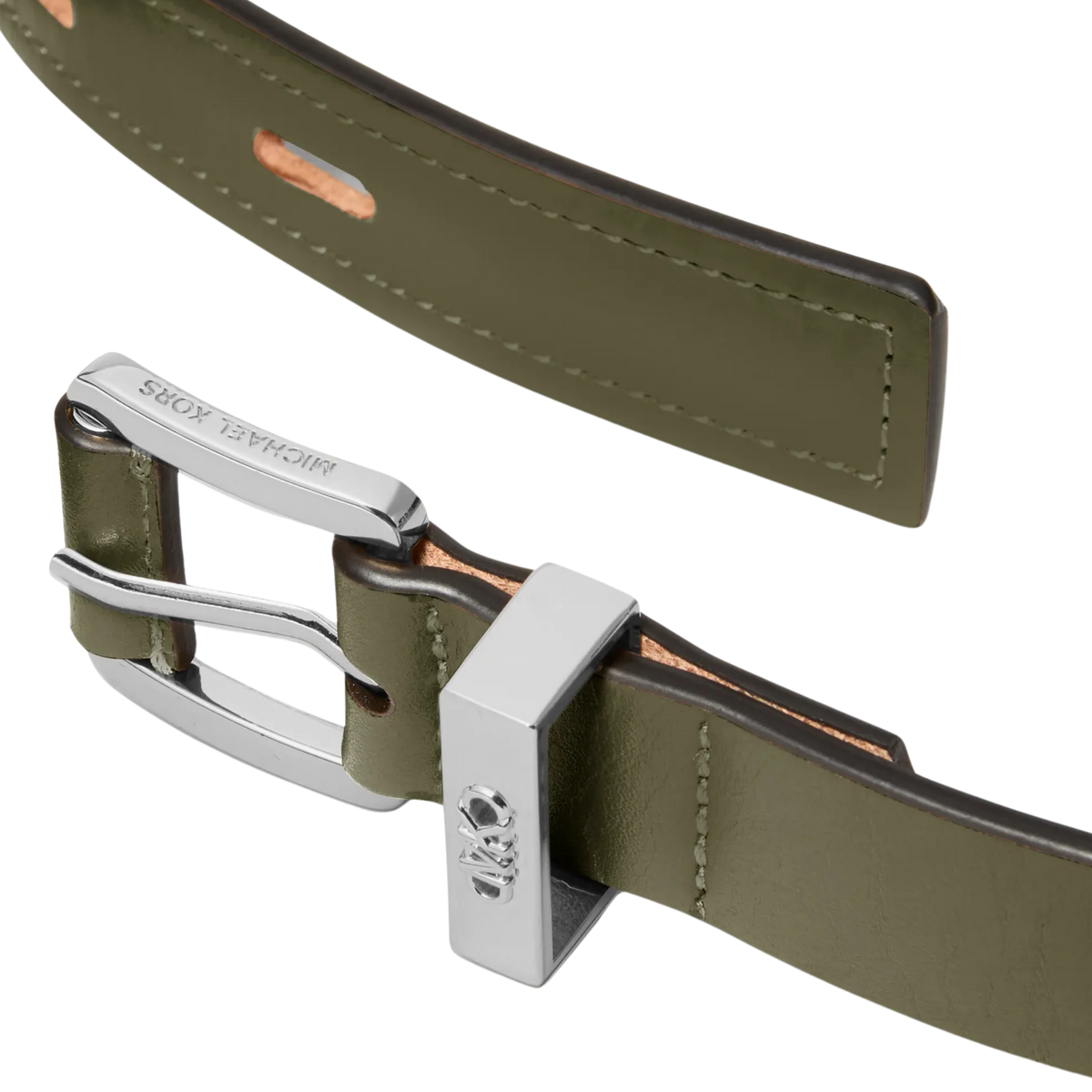 Michael Kors Women Cutout Leather Blend Belt - Ivy