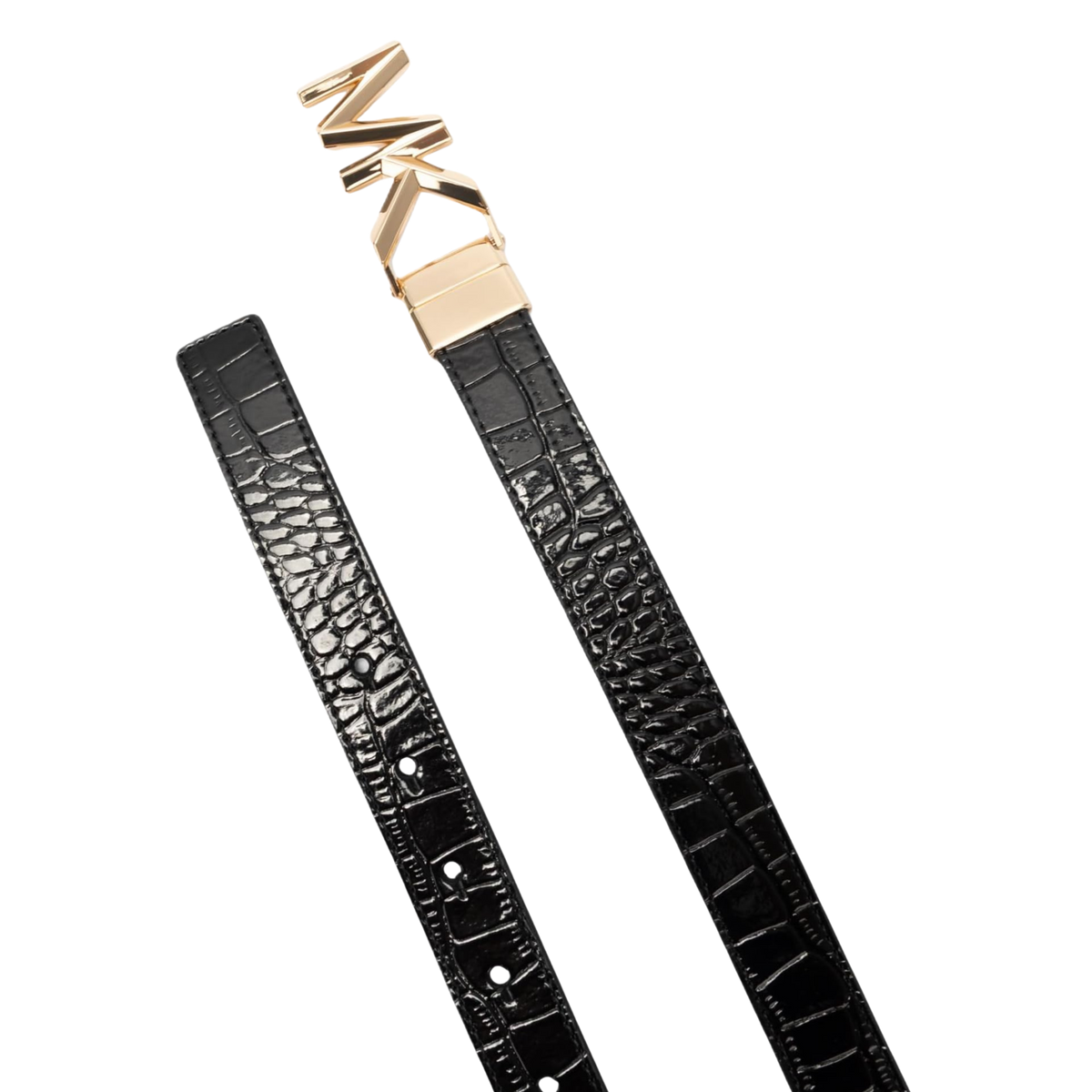 Michael Kors Women 1.1 Inch Logo Reversible Belt - Black