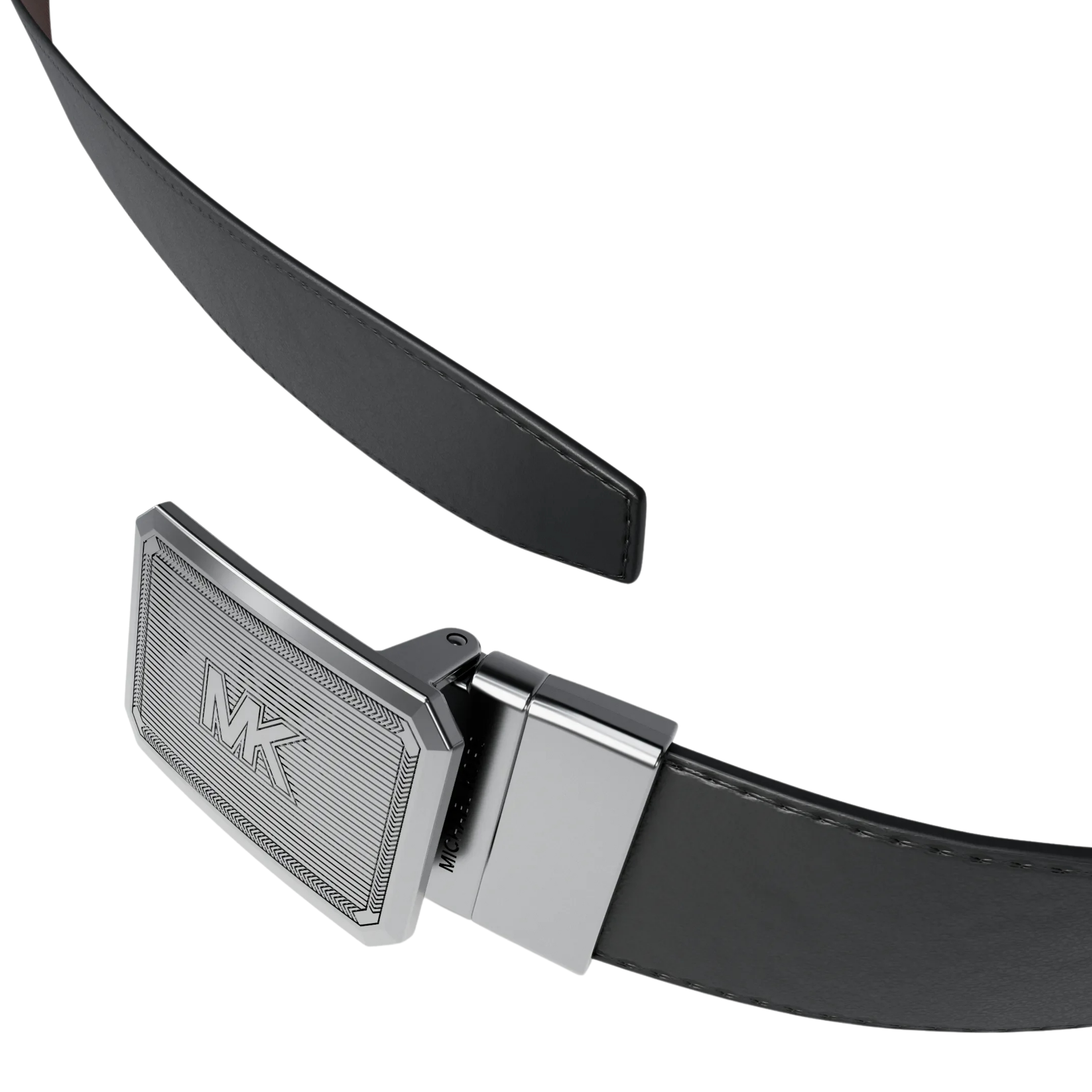 Michael Kors Men Reversible Leather Belt - Mocha Black