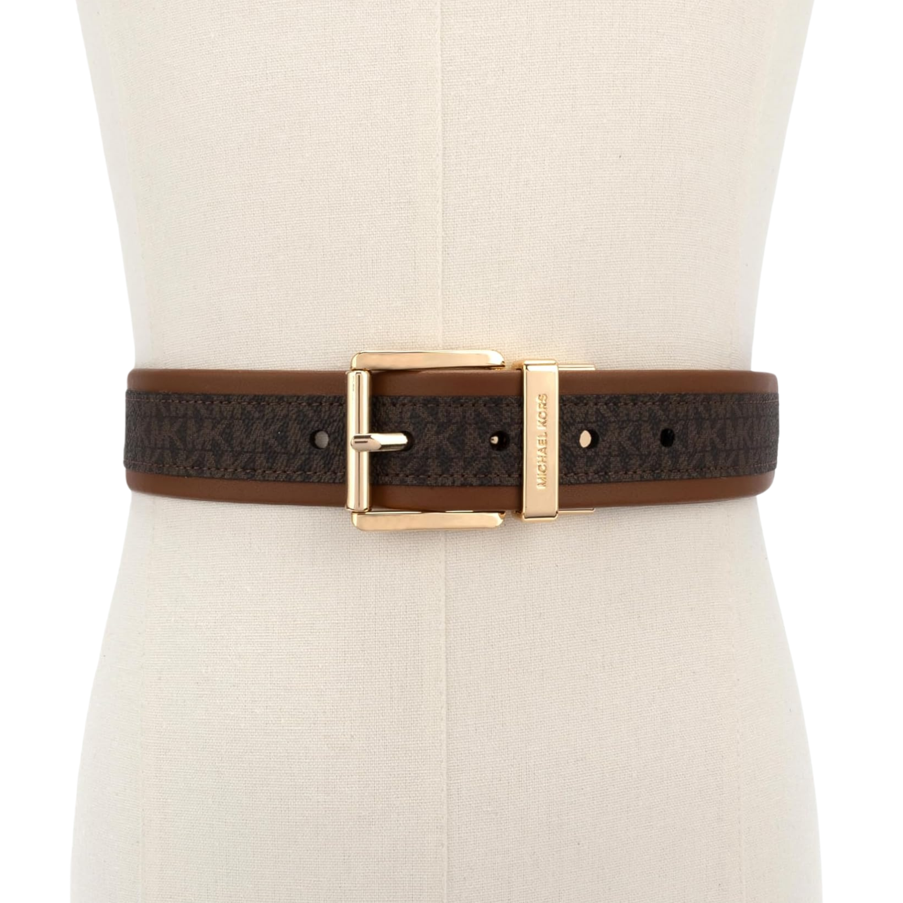 Michael Kors Women 1.5 Inch Reversible Logo Belt - Brown