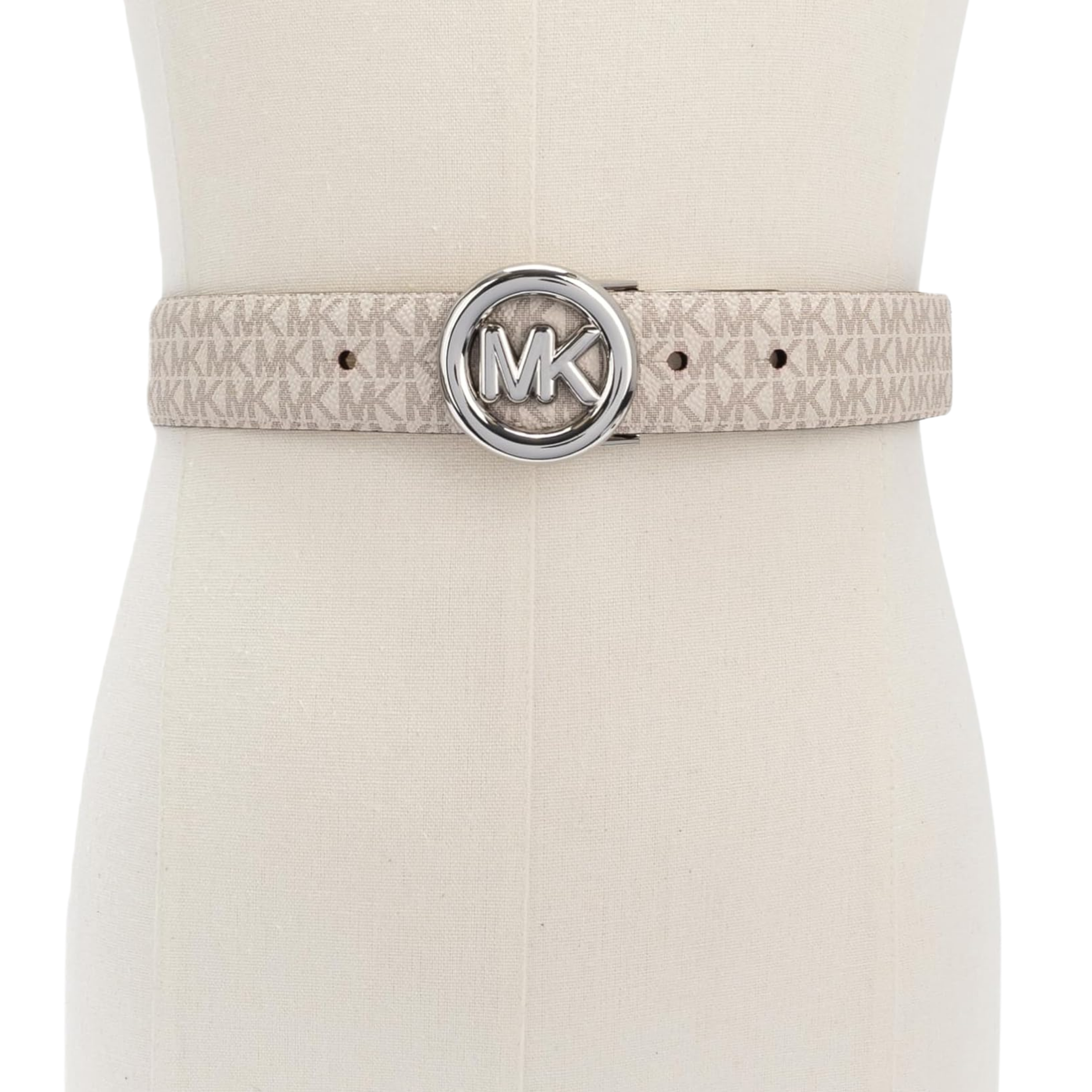 Michael Kors Women Non Reversible Leather Belt - Vanilla