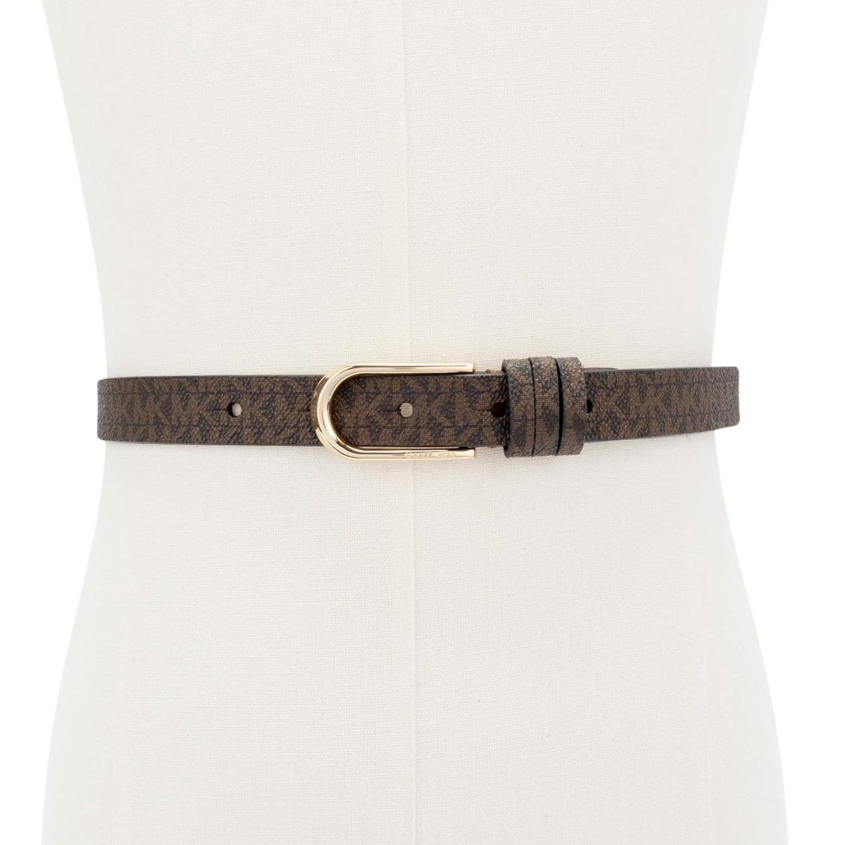 Michael Kors Women 20mm Non Reversible Leather Belt - Brown