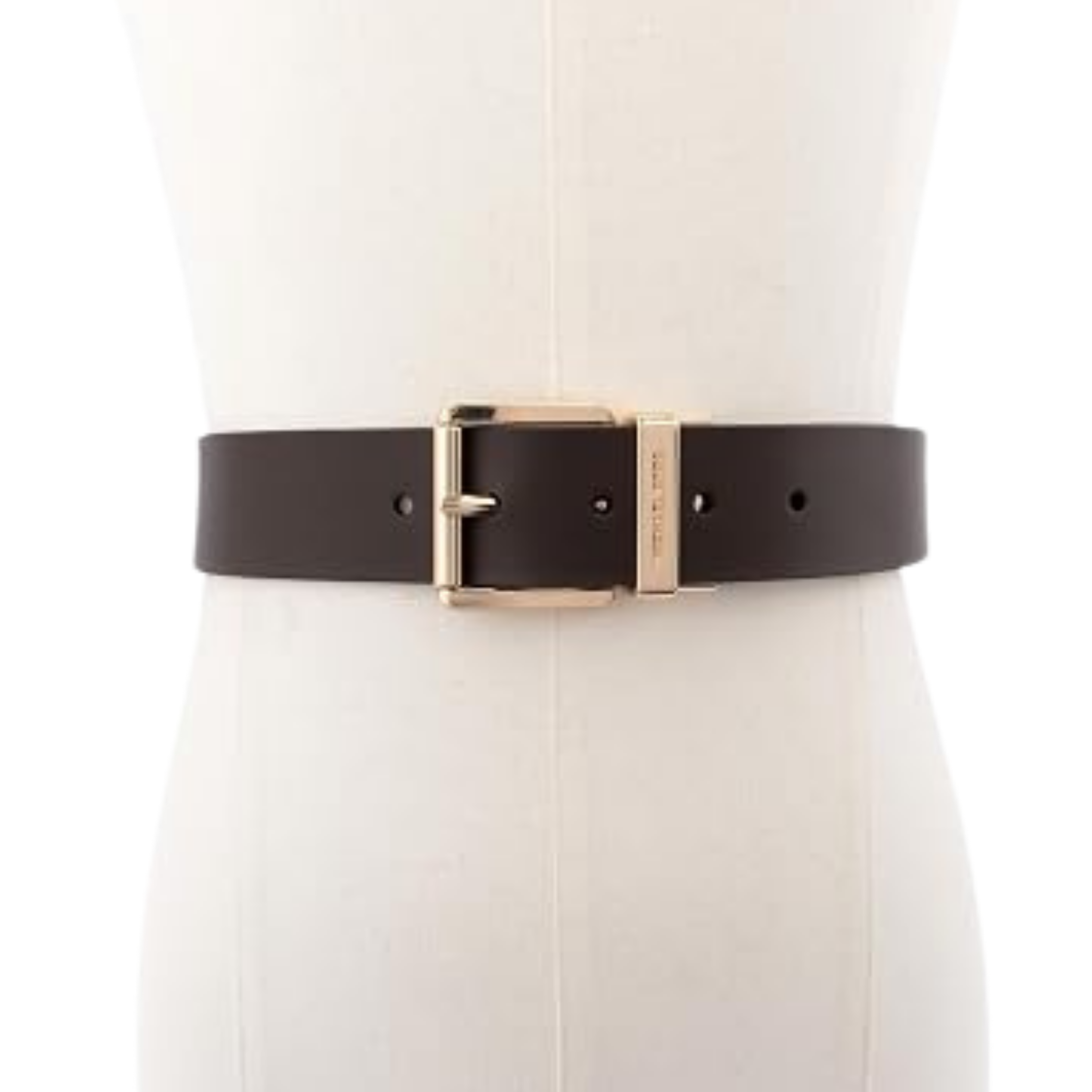 Michael Kors Women 1.5 Inch Leather Reversible Belt - Chocolate Brown