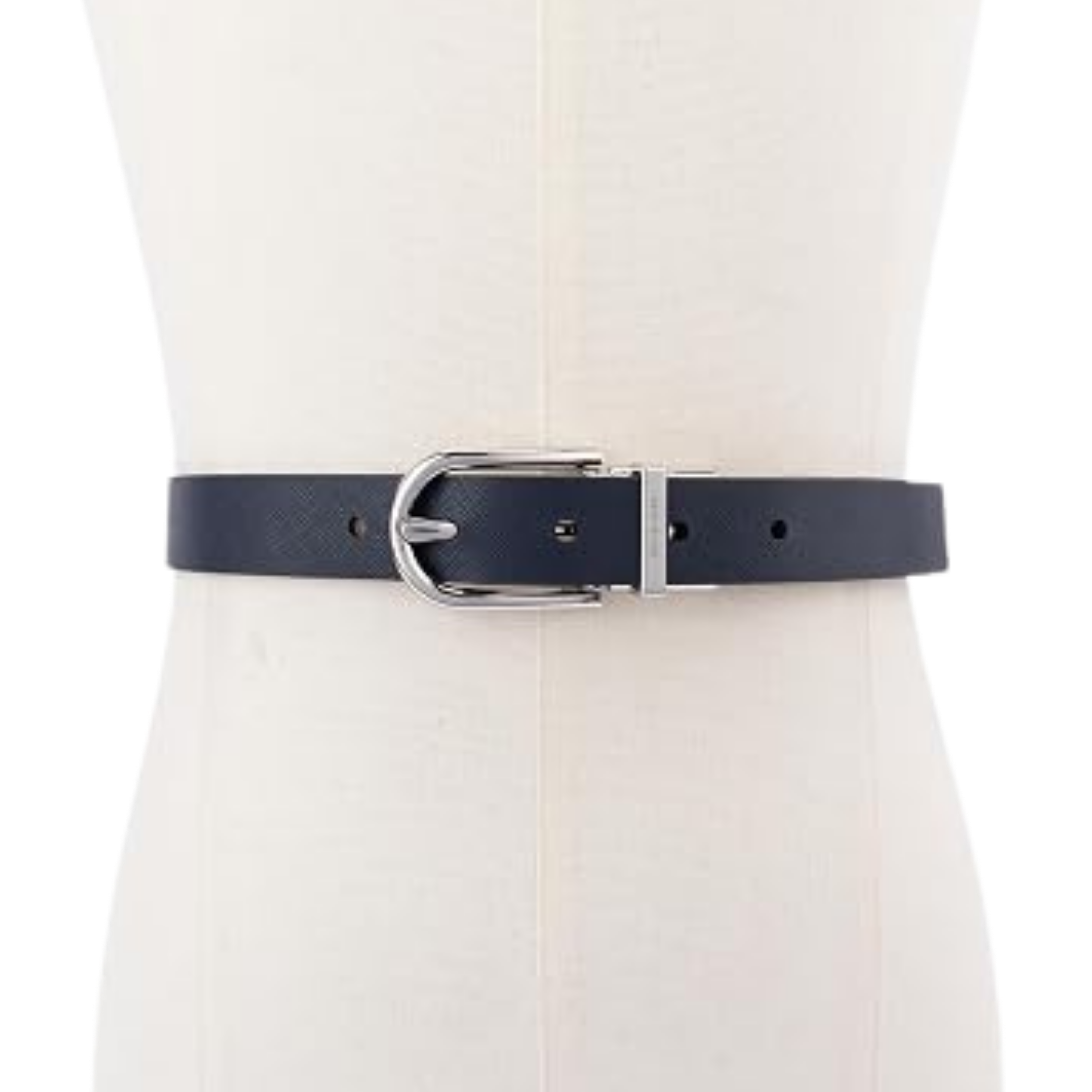 Michael Kors Women 1 Inch Reversible To Saffiano Leather Belt - Brown Navy