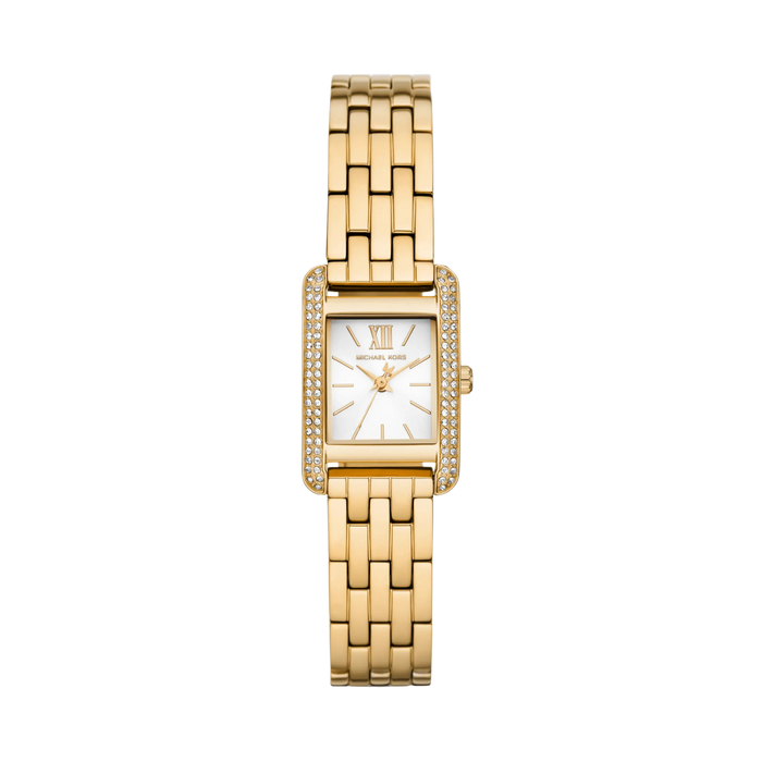 Michael Kors Women Mini Monroe Pavé Gold Tone Watch - Gold