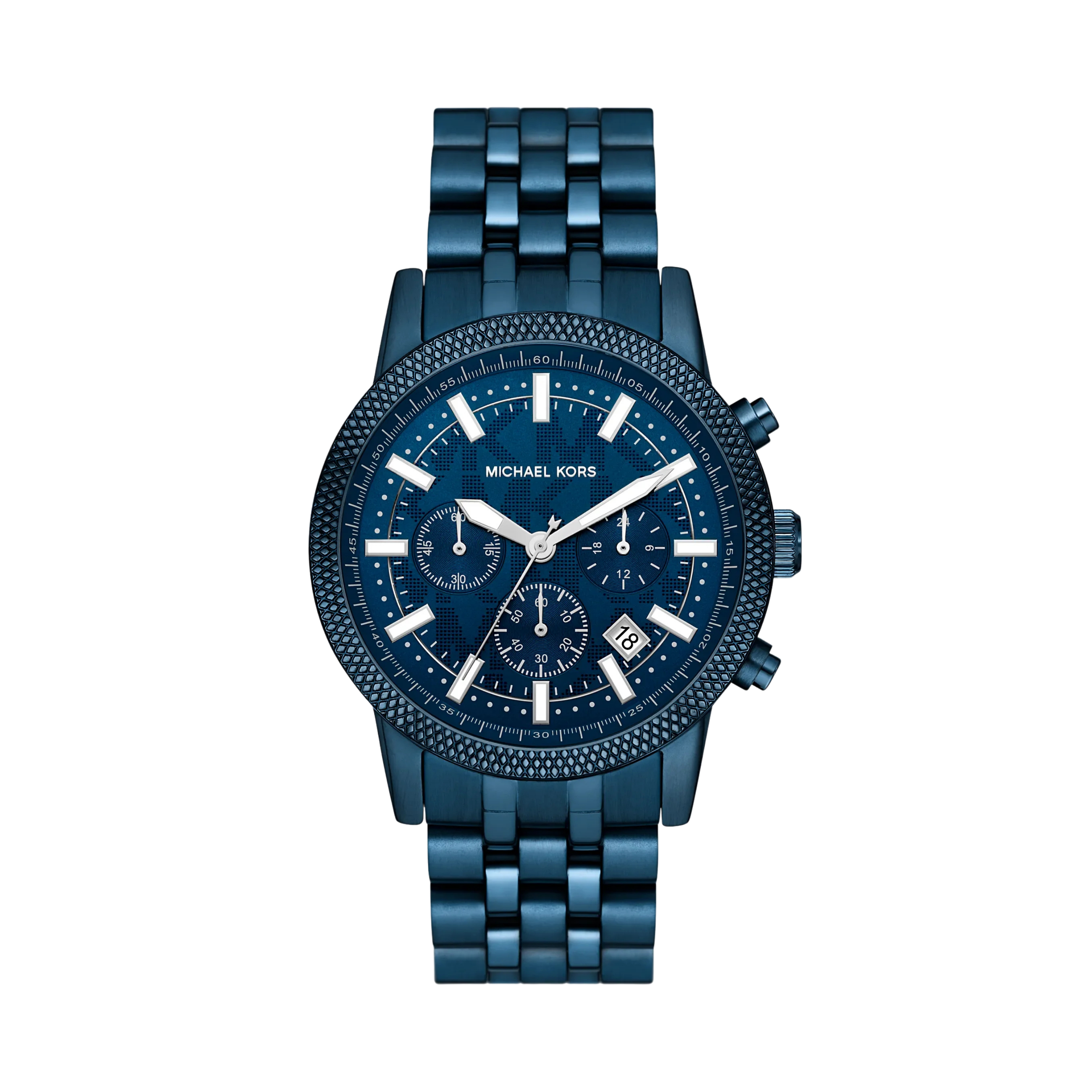 Michael Kors Men Oversized Hutton Blue Tone Watch - Navy
